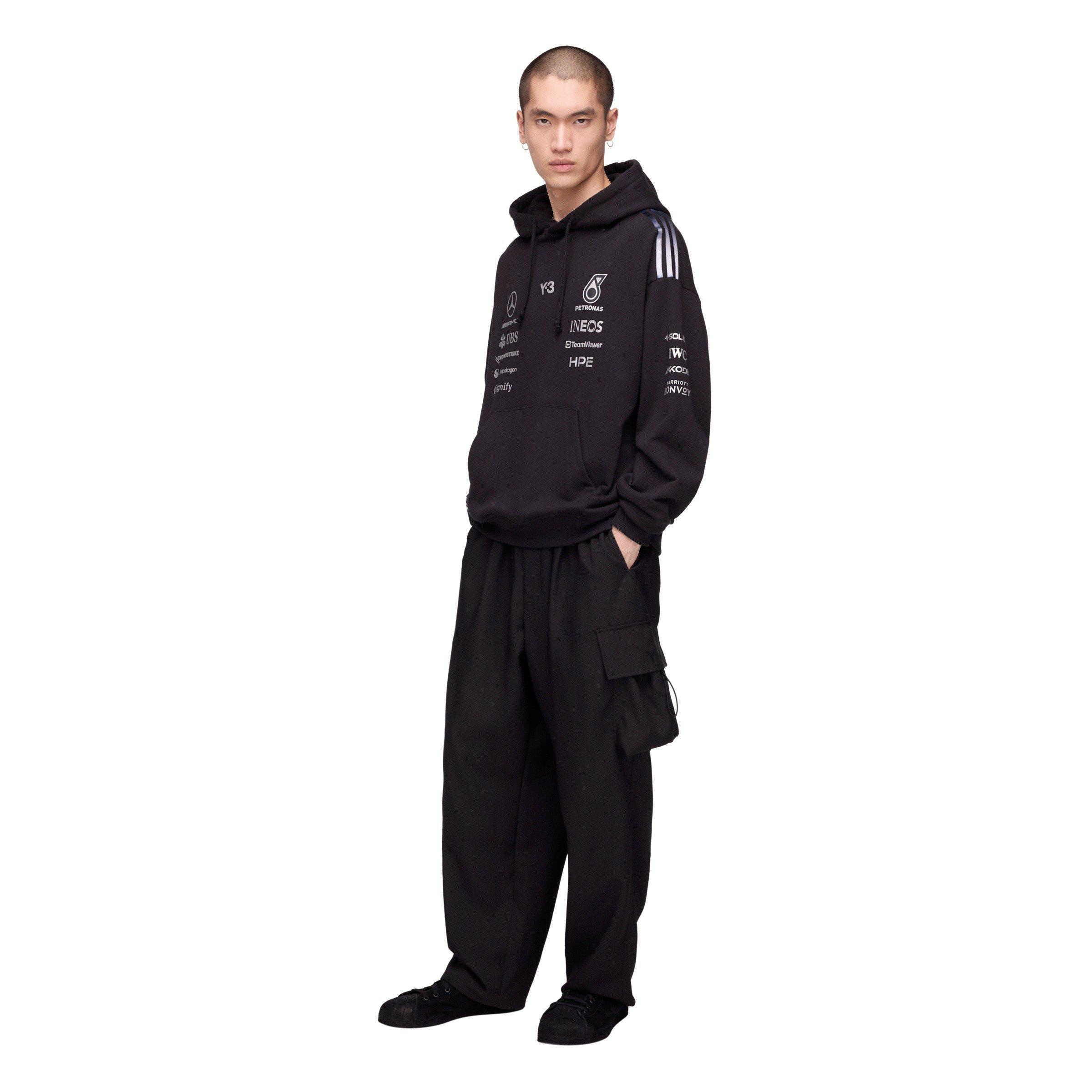 Black - Y3 - Mens Mercedes Team Hoodie - 6