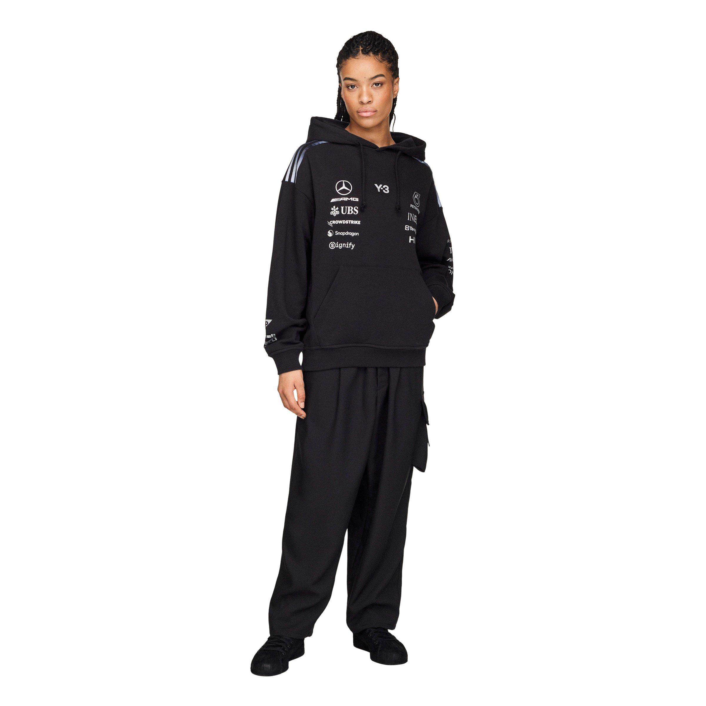 Black - Y3 - Mens Mercedes Team Hoodie - 8