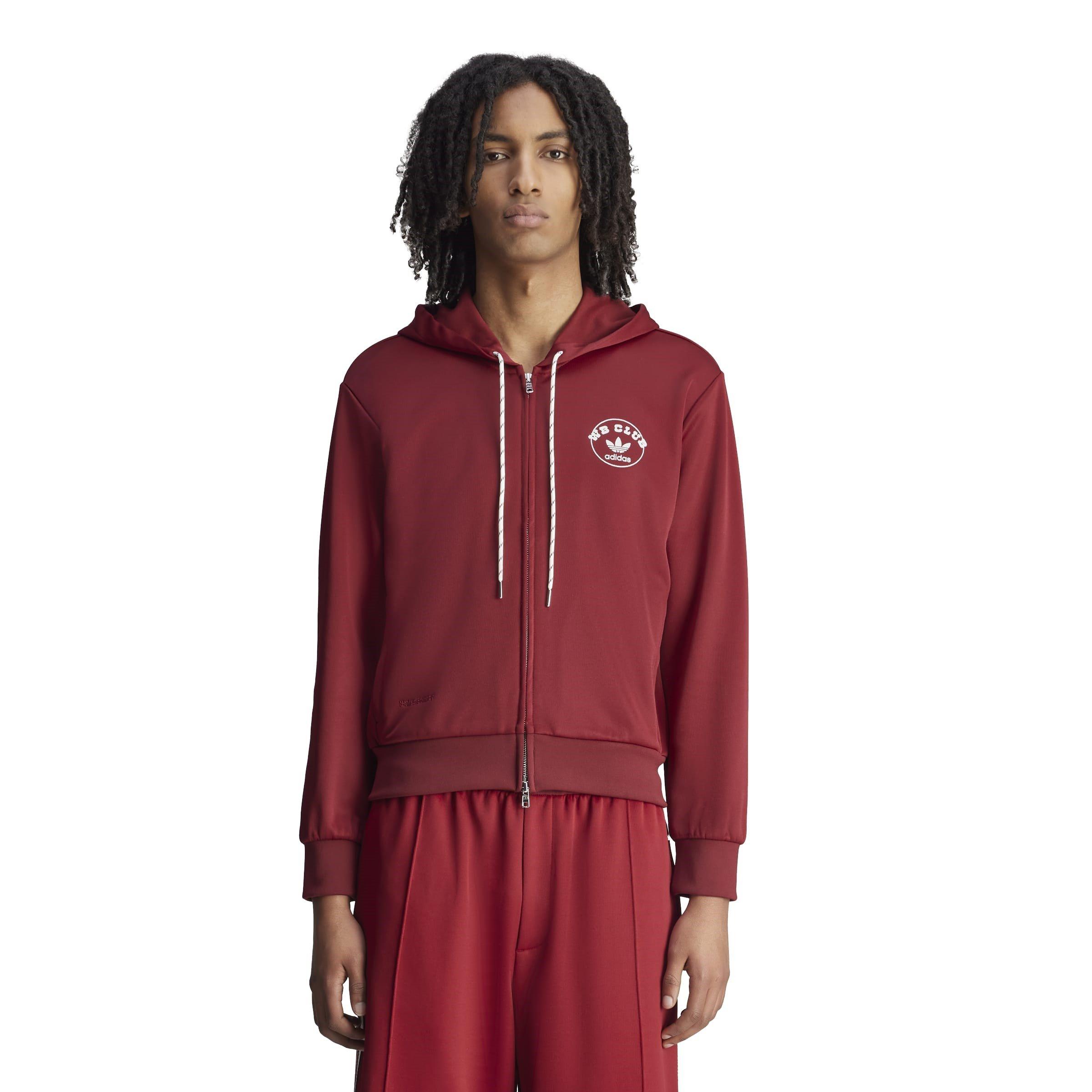 Coll Burgundy - adidas Originals - By Wales Bonner Track Zip Hoodie - 3