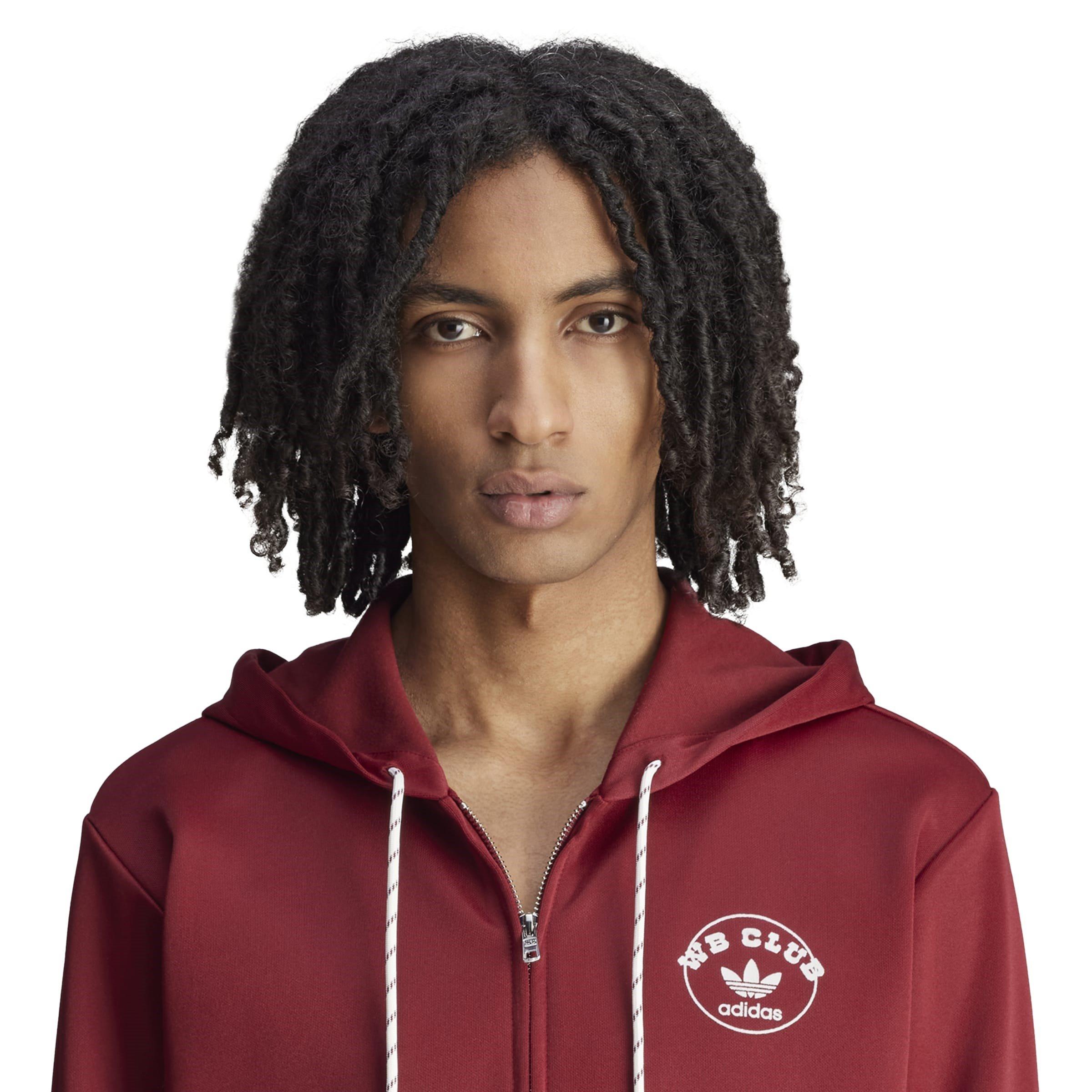 Coll Burgundy - adidas Originals - By Wales Bonner Track Zip Hoodie - 8