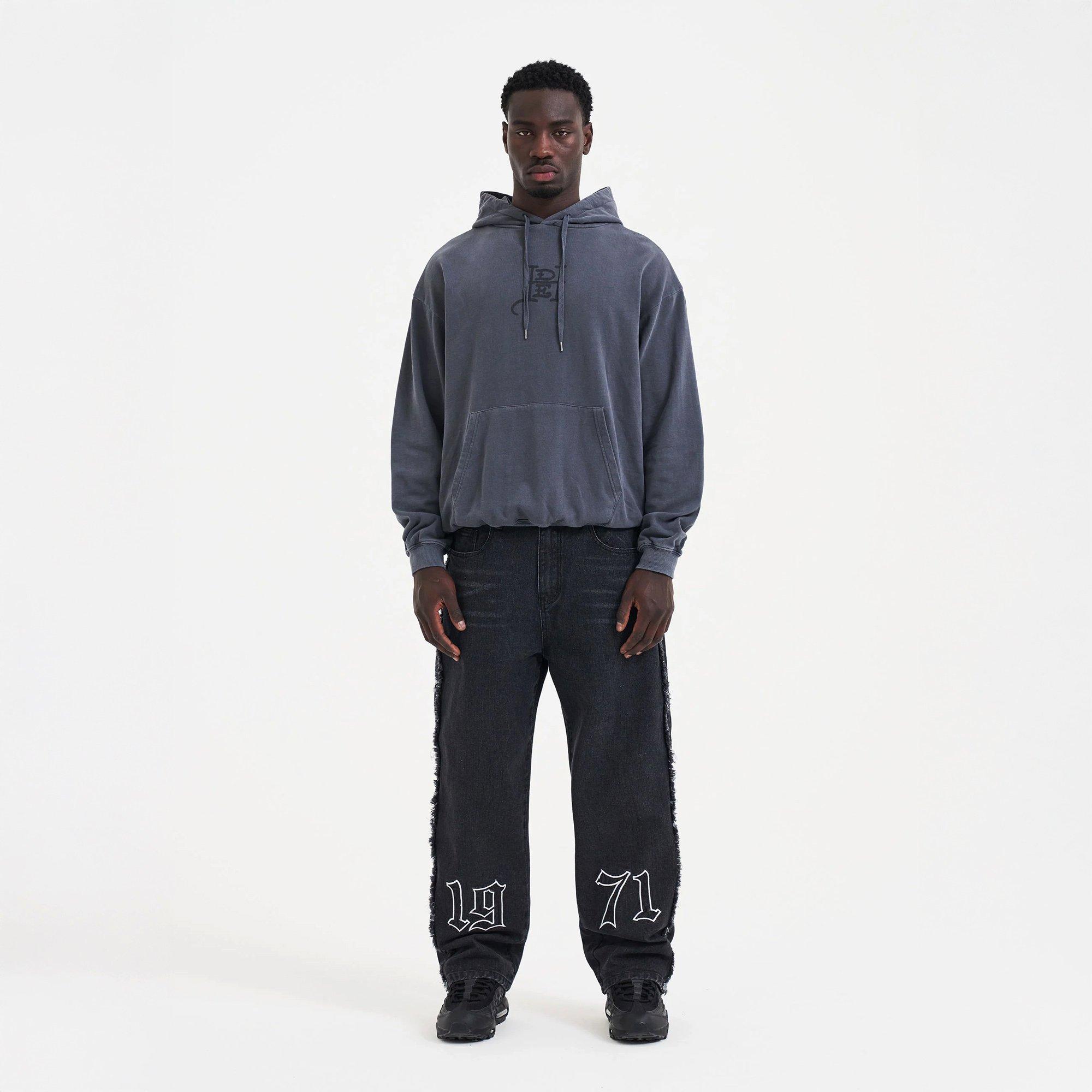 Washed Black - Ed Hardy - Men's Tiger Pouch Hoodie - 4