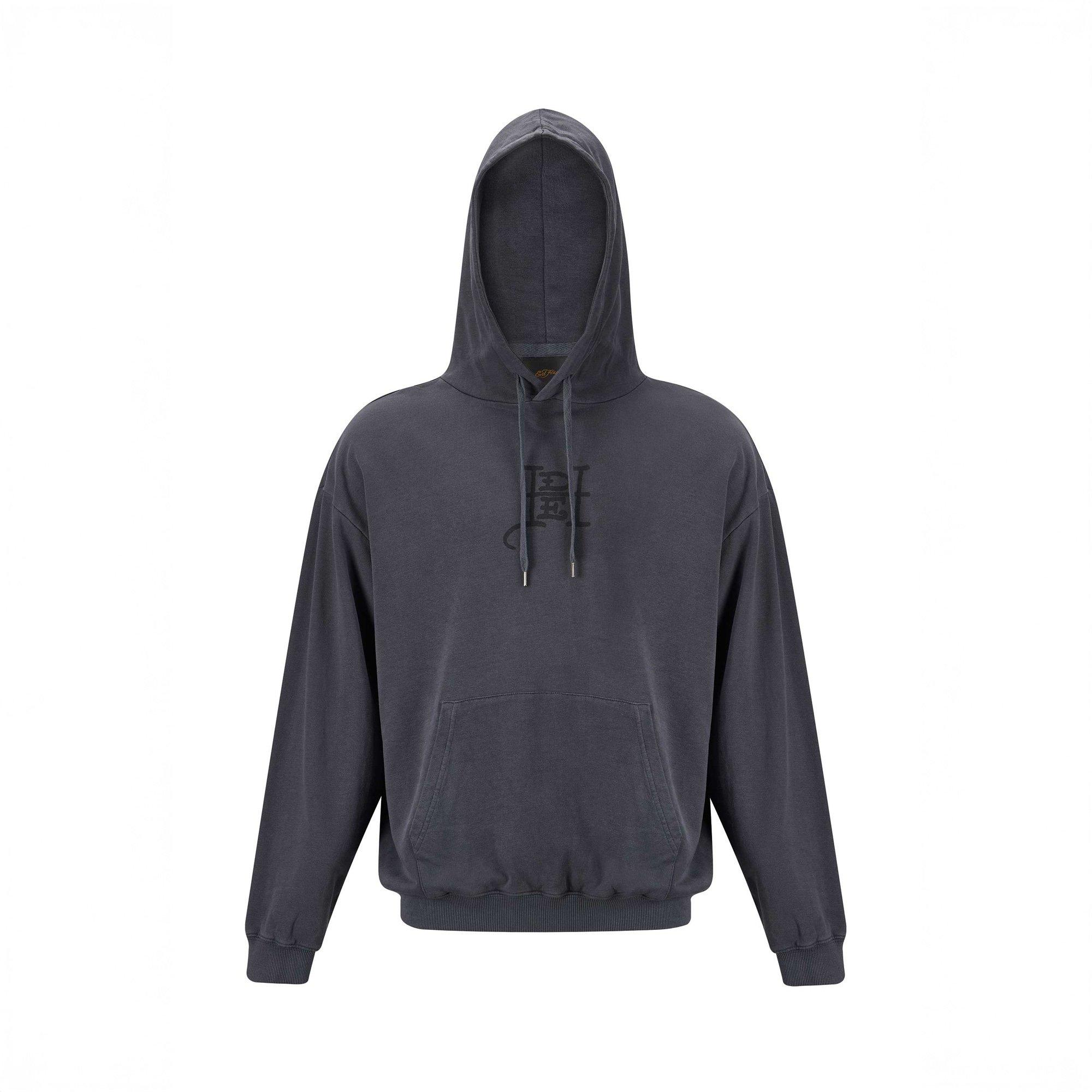 Washed Black - Ed Hardy - Men's Tiger Pouch Hoodie - 5