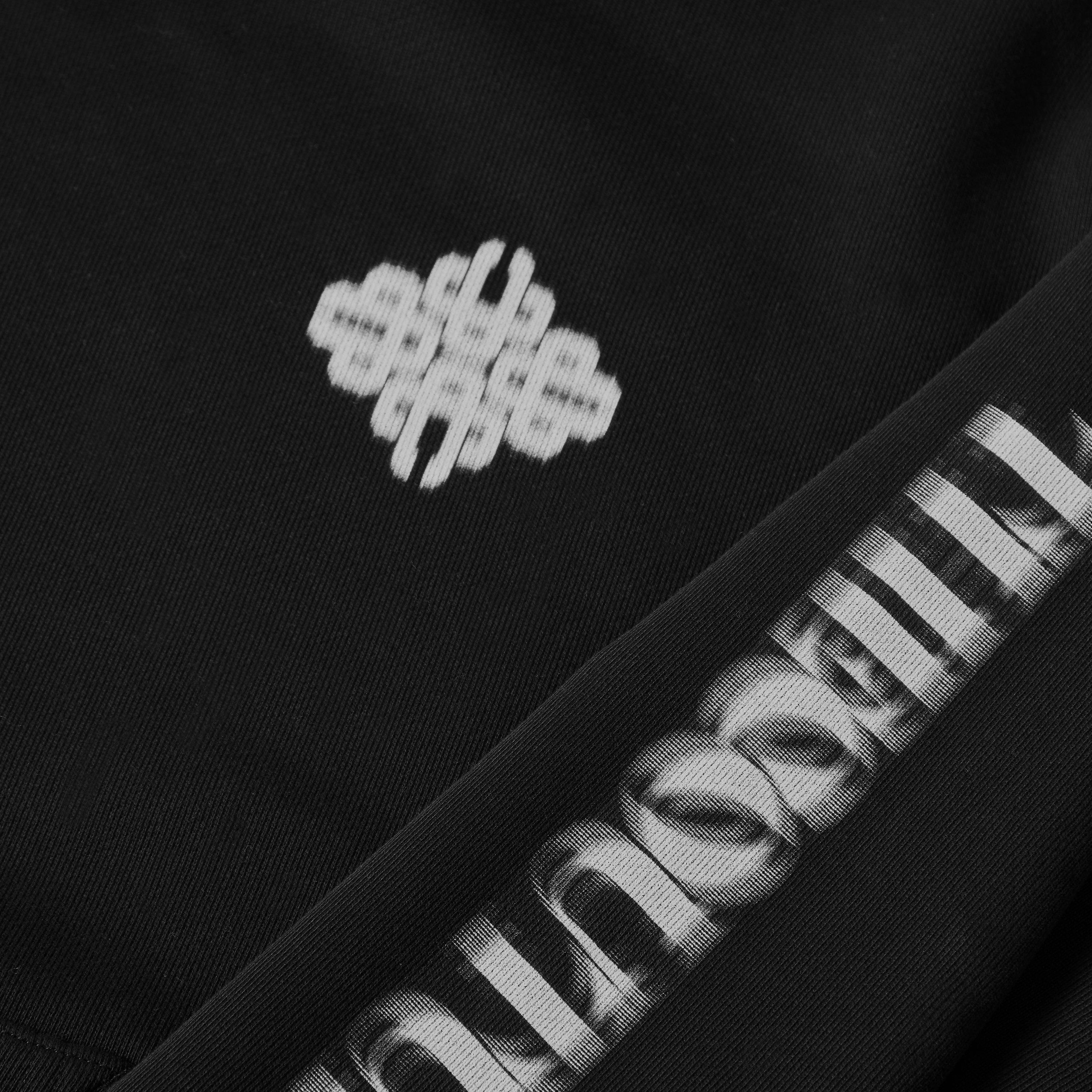 Black/White - The Couture Club - Men's Blurred Pull Over Hoodie - 5