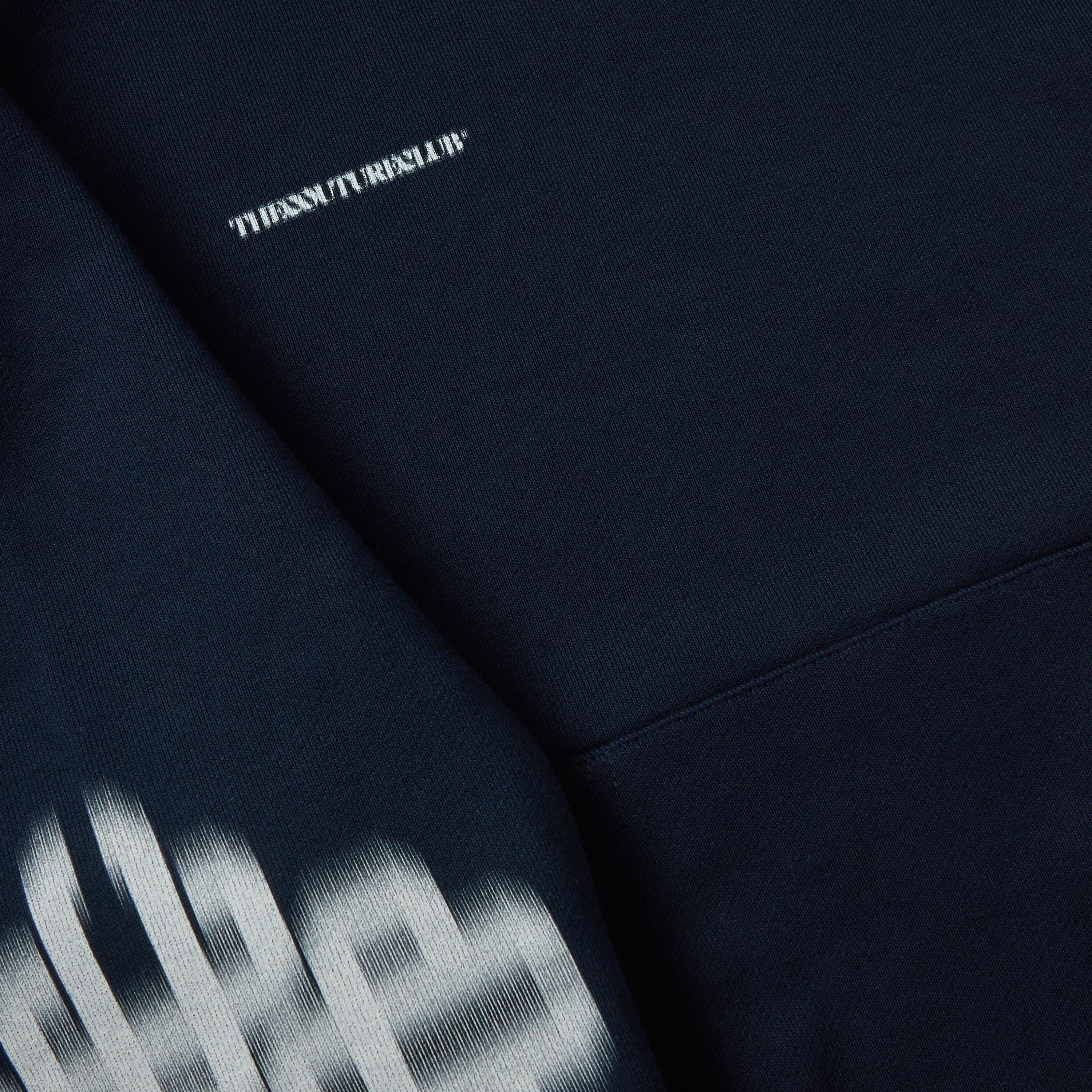 Navy/White - The Couture Club - Men's Blurred Pull Over Hoodie - 5