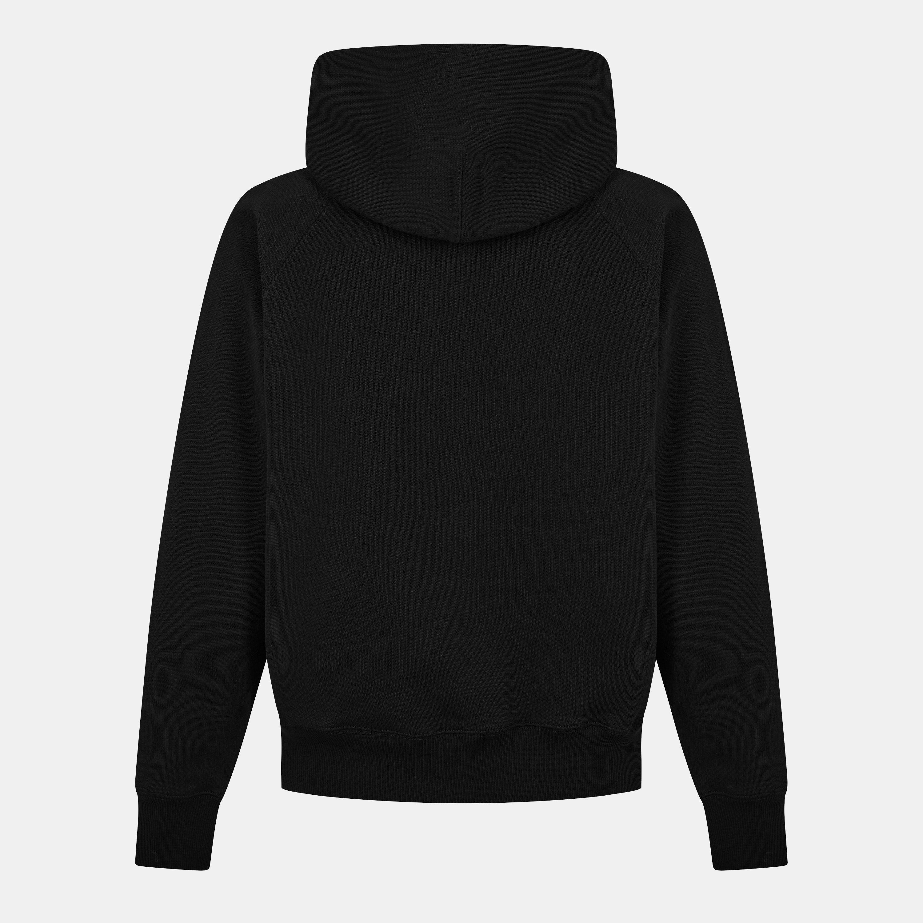 Black 001 - Ami Paris - Men's Over the Head Hoodie - 2