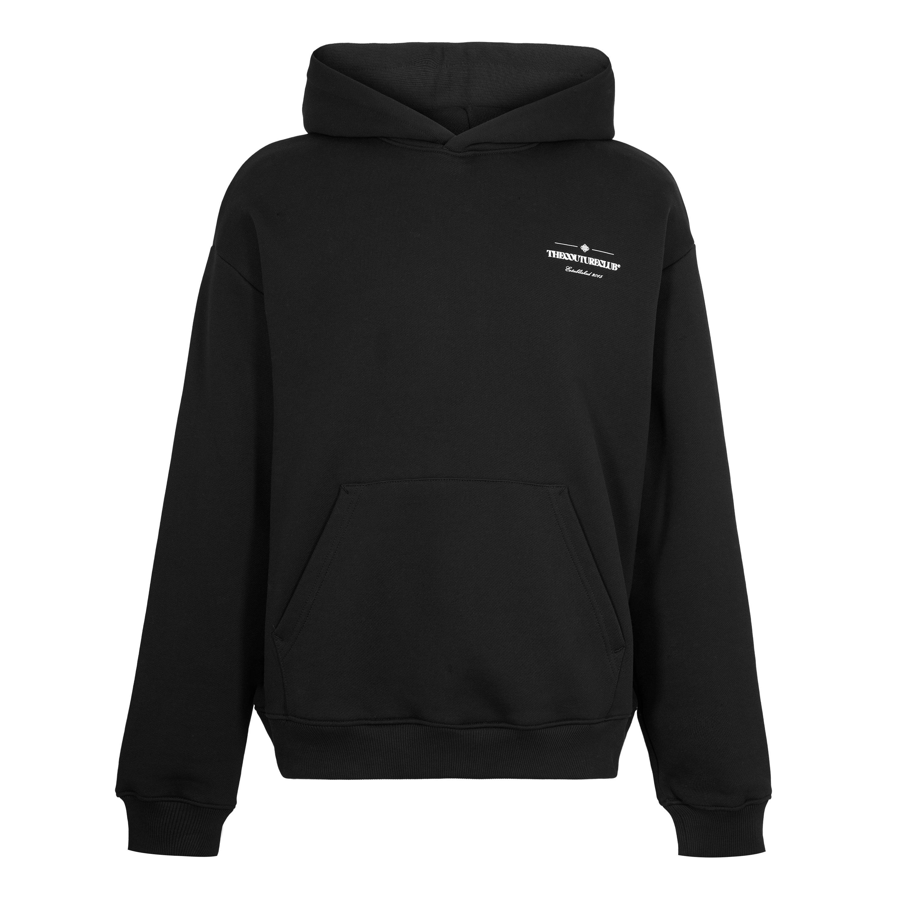 Black - The Couture Club - Men's Copyright Hood Pull Over Hoodie - 1