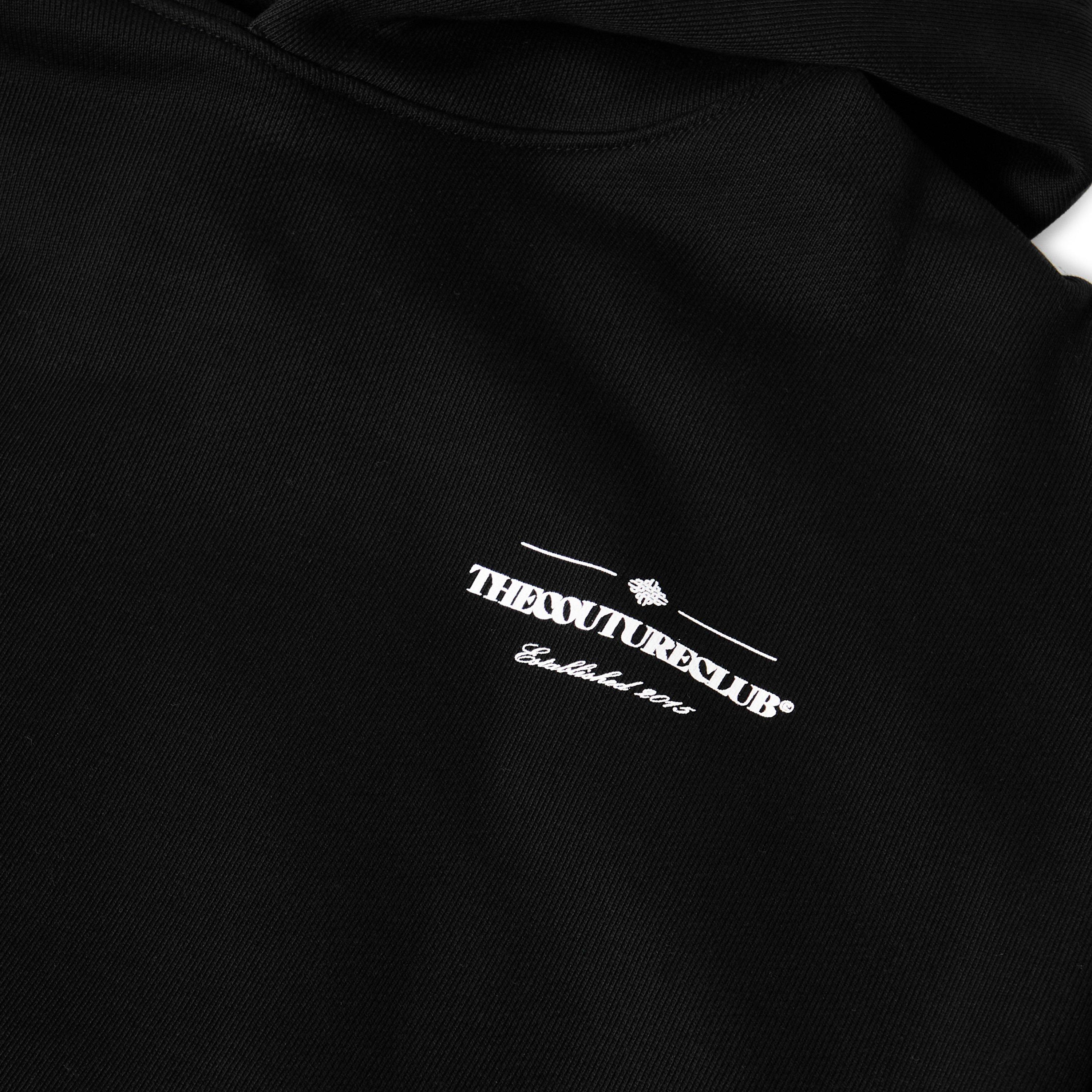 Black - The Couture Club - Men's Copyright Hood Pull Over Hoodie - 5