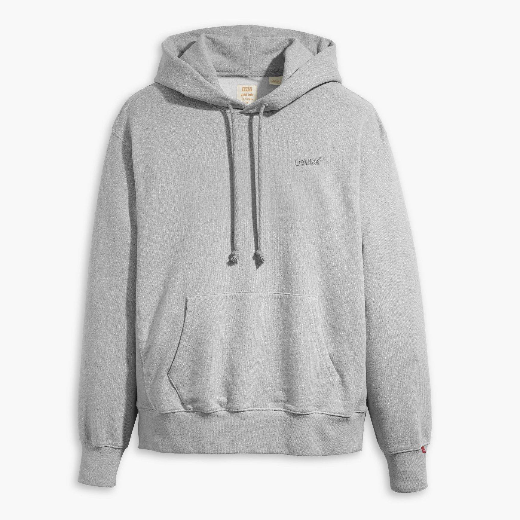 Light Gray - Levis - Levis The Authentic Hoodie Light Gra - 1