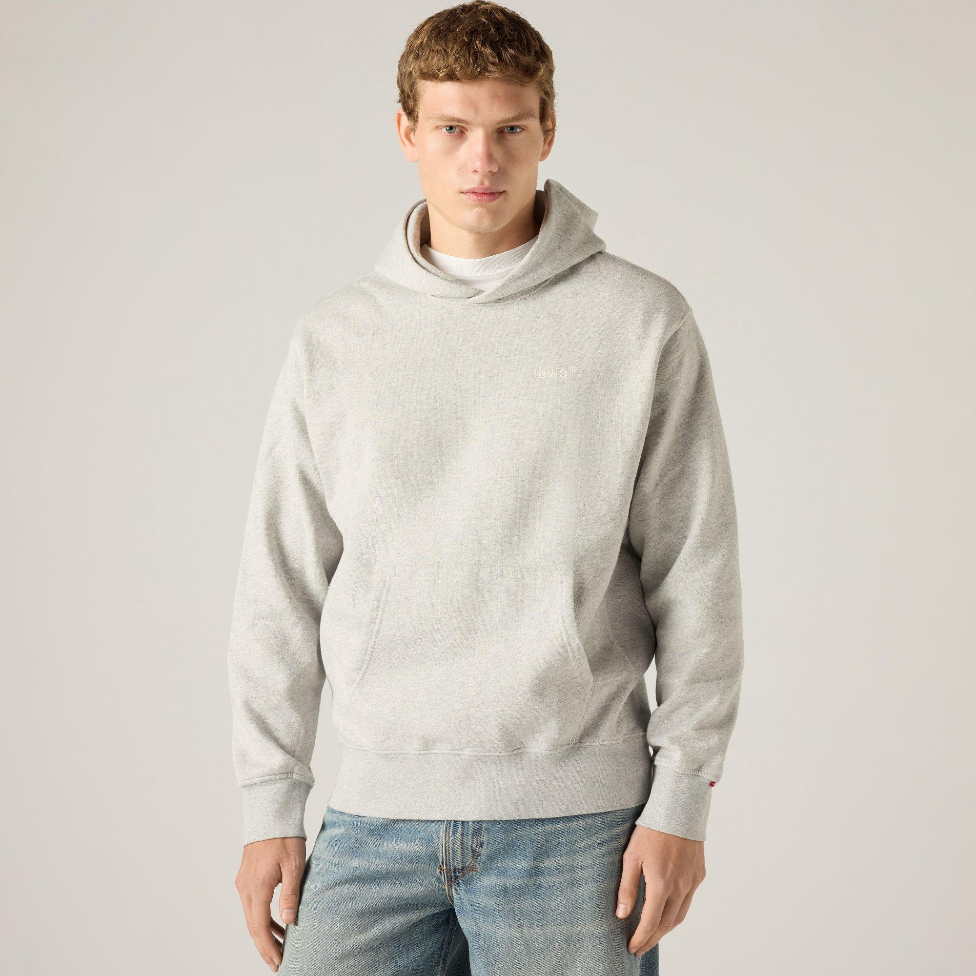 Light Gray - Levis - Levis The Authentic Hoodie Light Gra - 2
