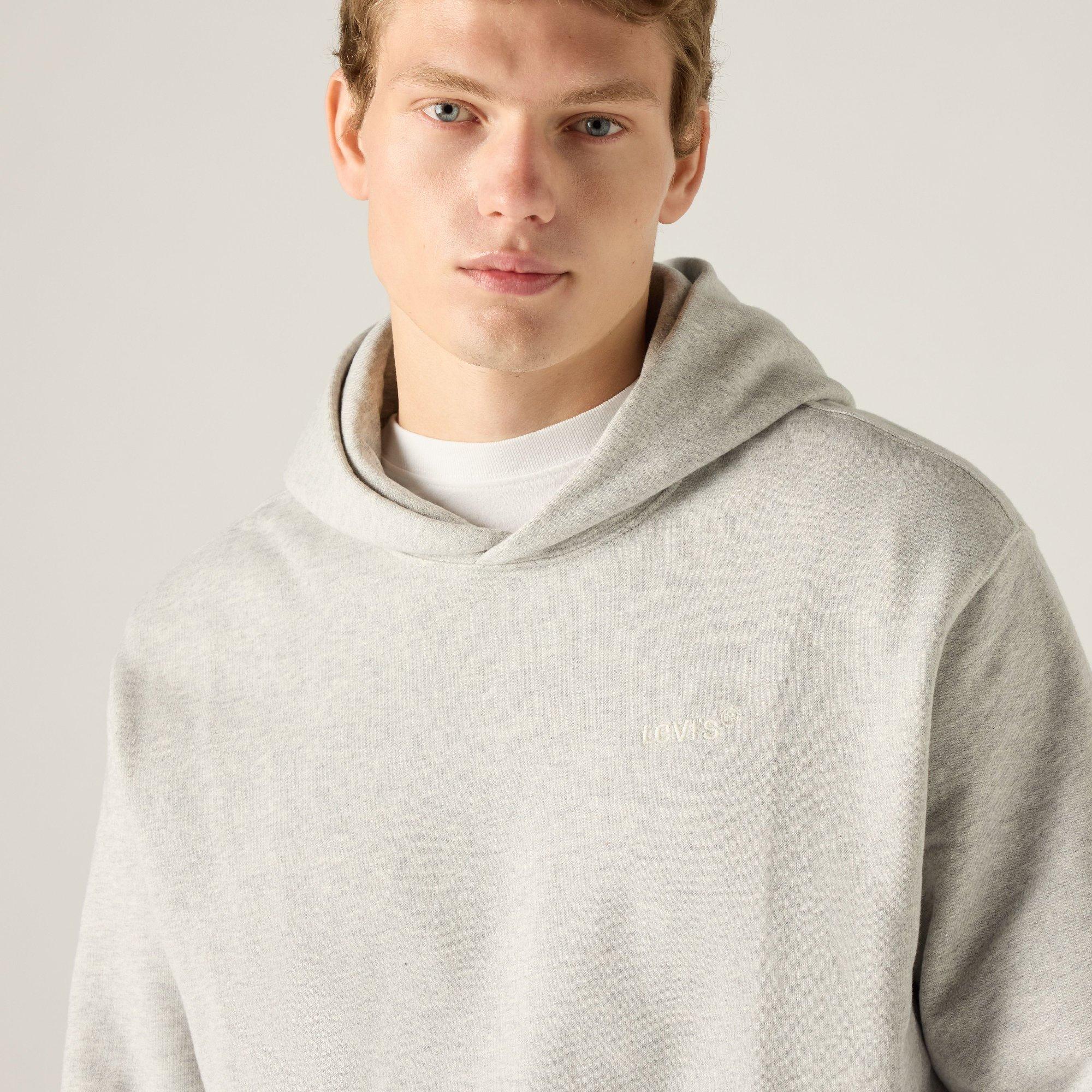 Light Gray - Levis - Levis The Authentic Hoodie Light Gra - 5