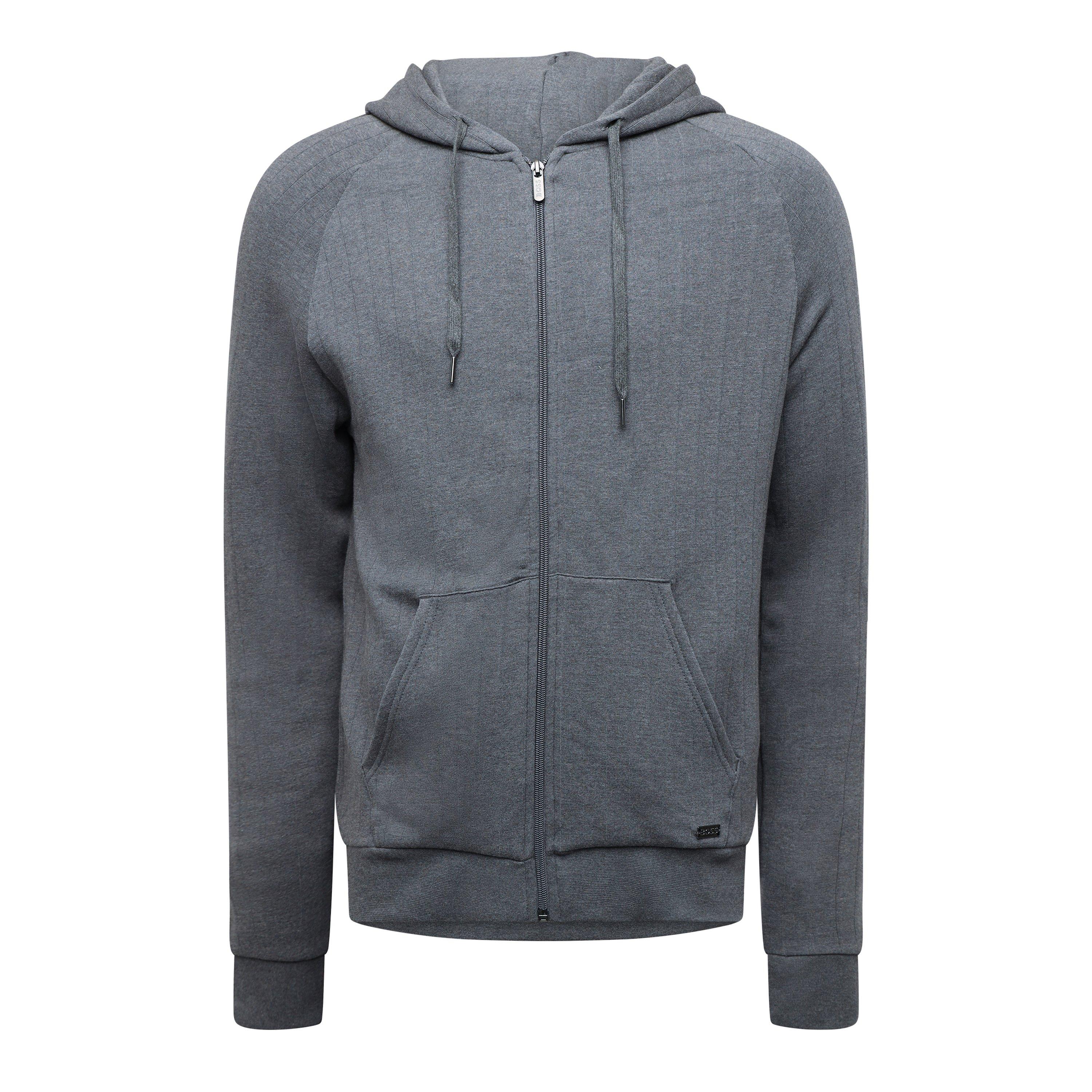 Medium Grey - Boss - Men's Heritage Pull Over Hoodie - 1