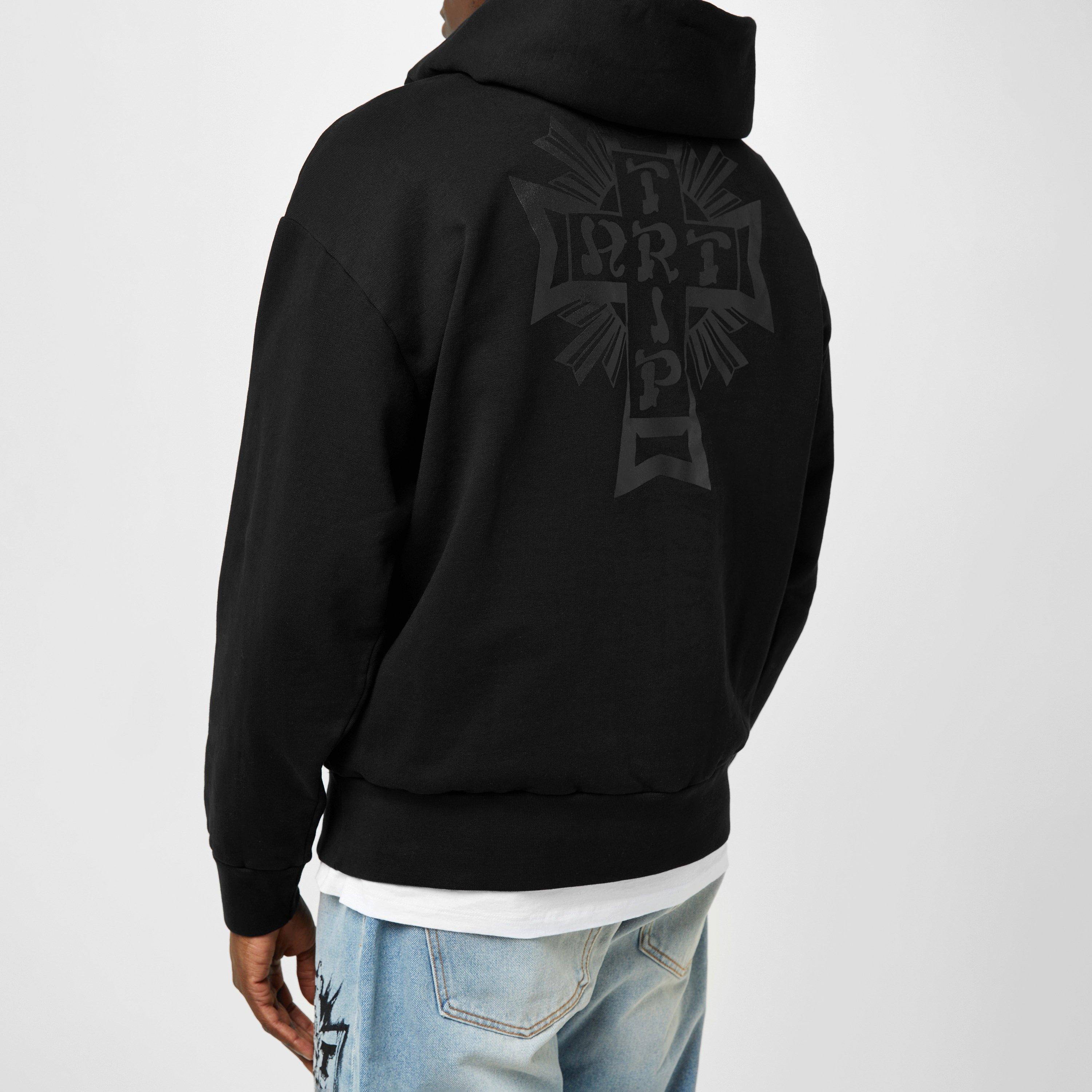 ★ARIES★ Lord of Art Trip Hood Black CTAR20013BLACK CTAR200 Aries Lords Of Art Trip Cotton Hoodie | Black | FARFETCH