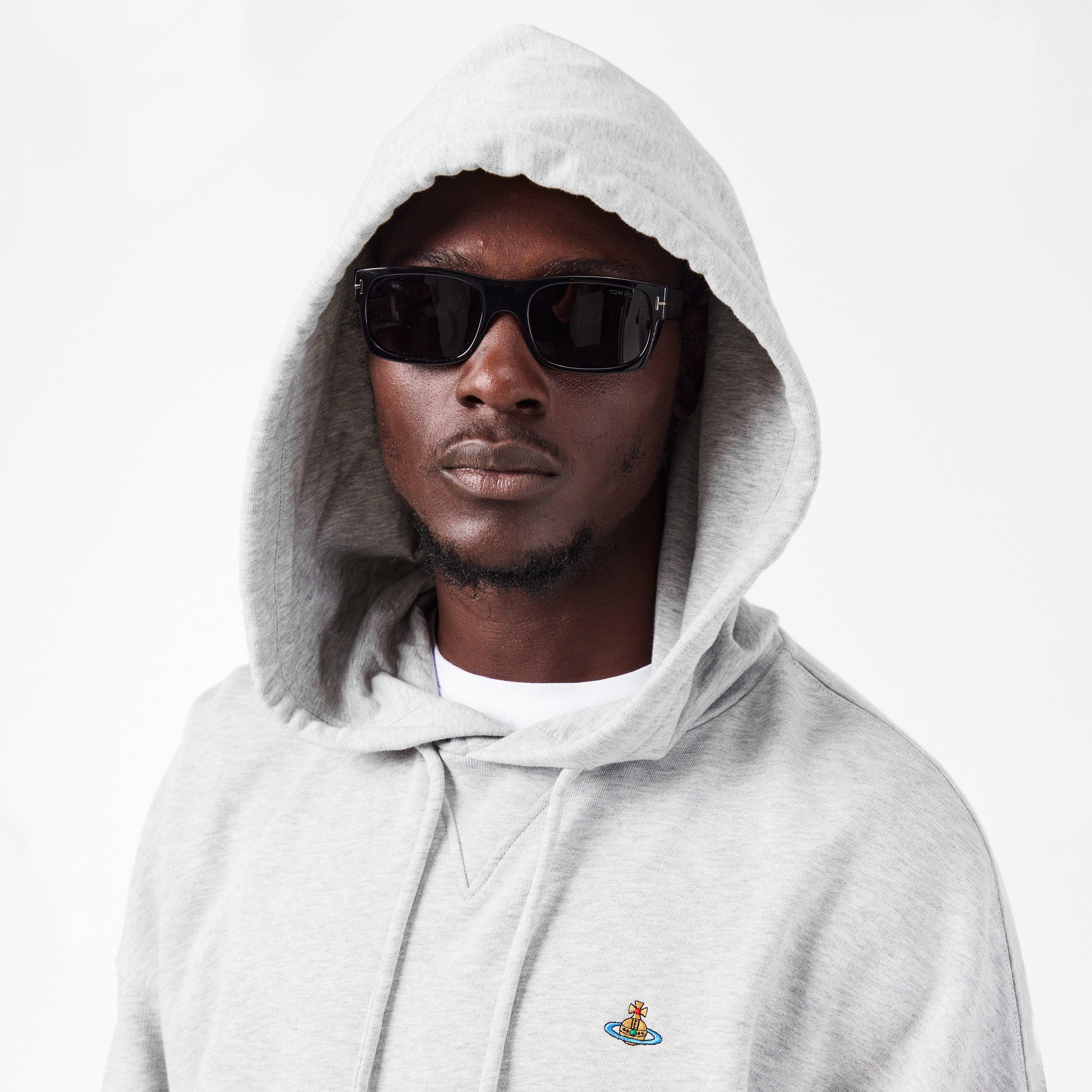 Grey Melange - Vivienne Westwood - Men's Over the Head Hoodie - 5