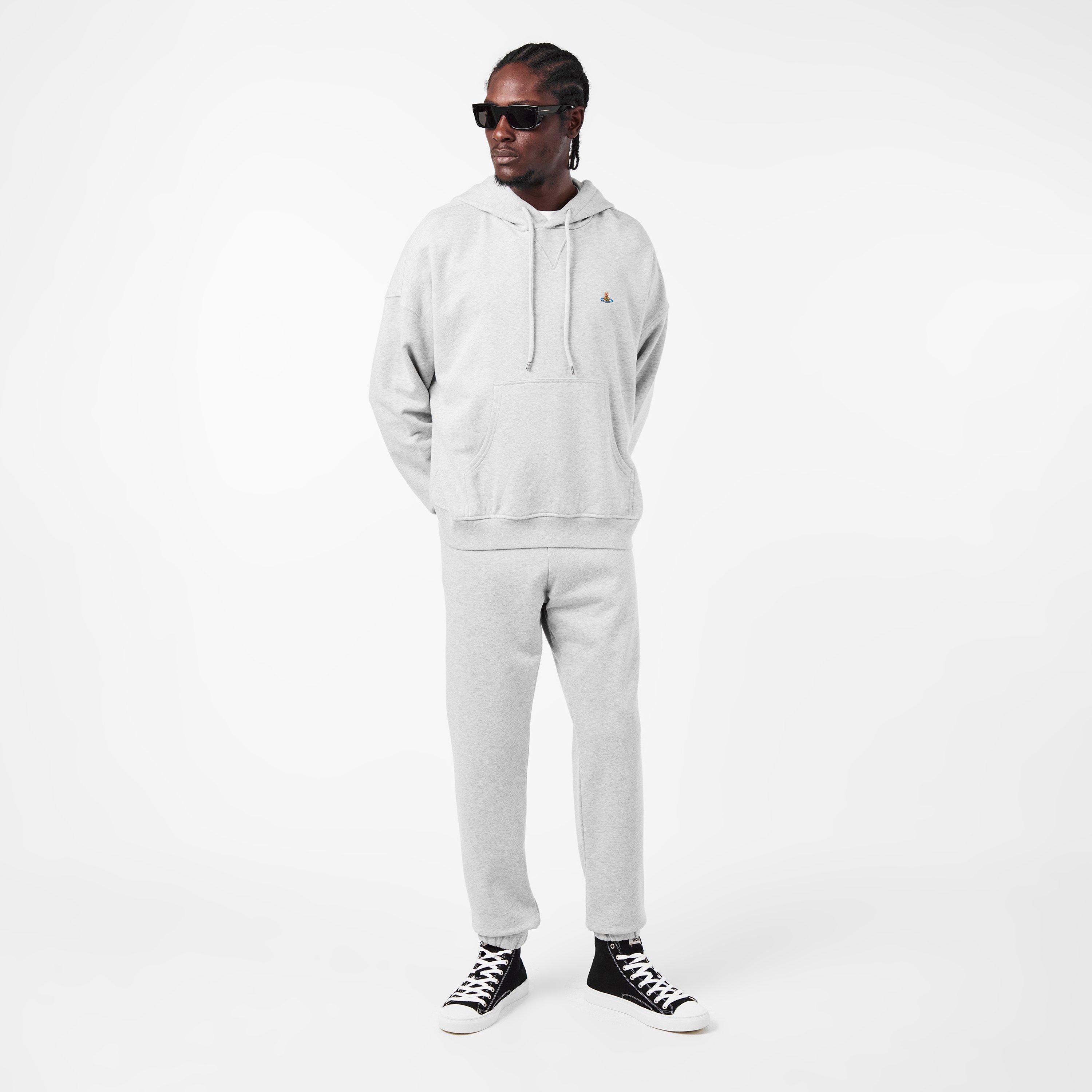 Grey Melange - Vivienne Westwood - Men's Over the Head Hoodie - 6