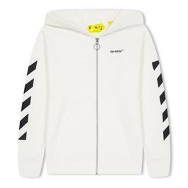 Off White Diag Zip up Hdy Jn99