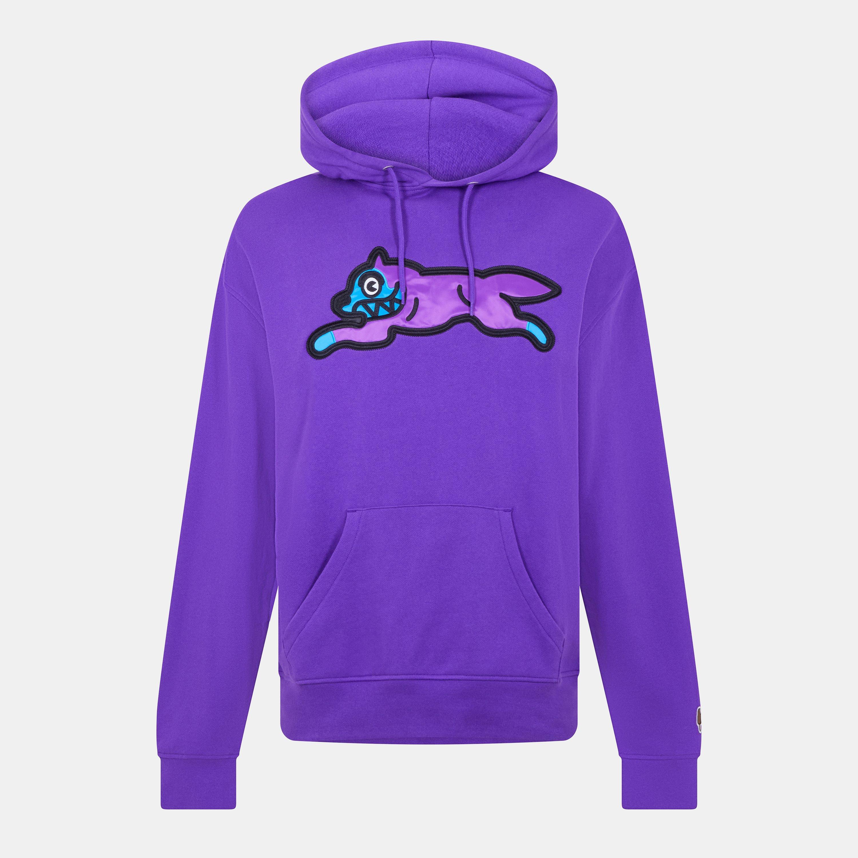 Purple - ICECREAM - Men's Smooth Finish Pull Over Over the Head Hoodie - 1