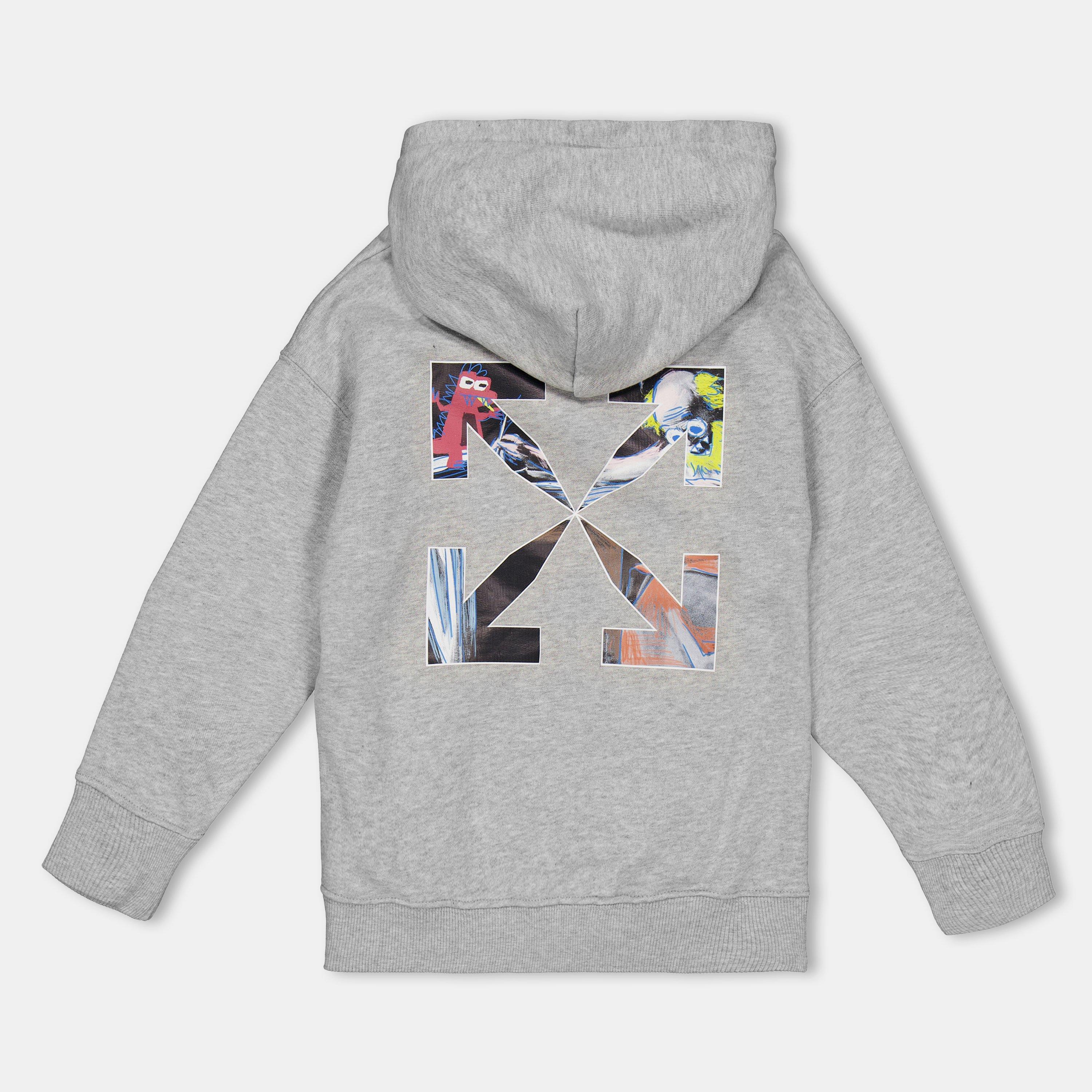 Grey Multi - Off White - Kids' Zip Hoodie - 2