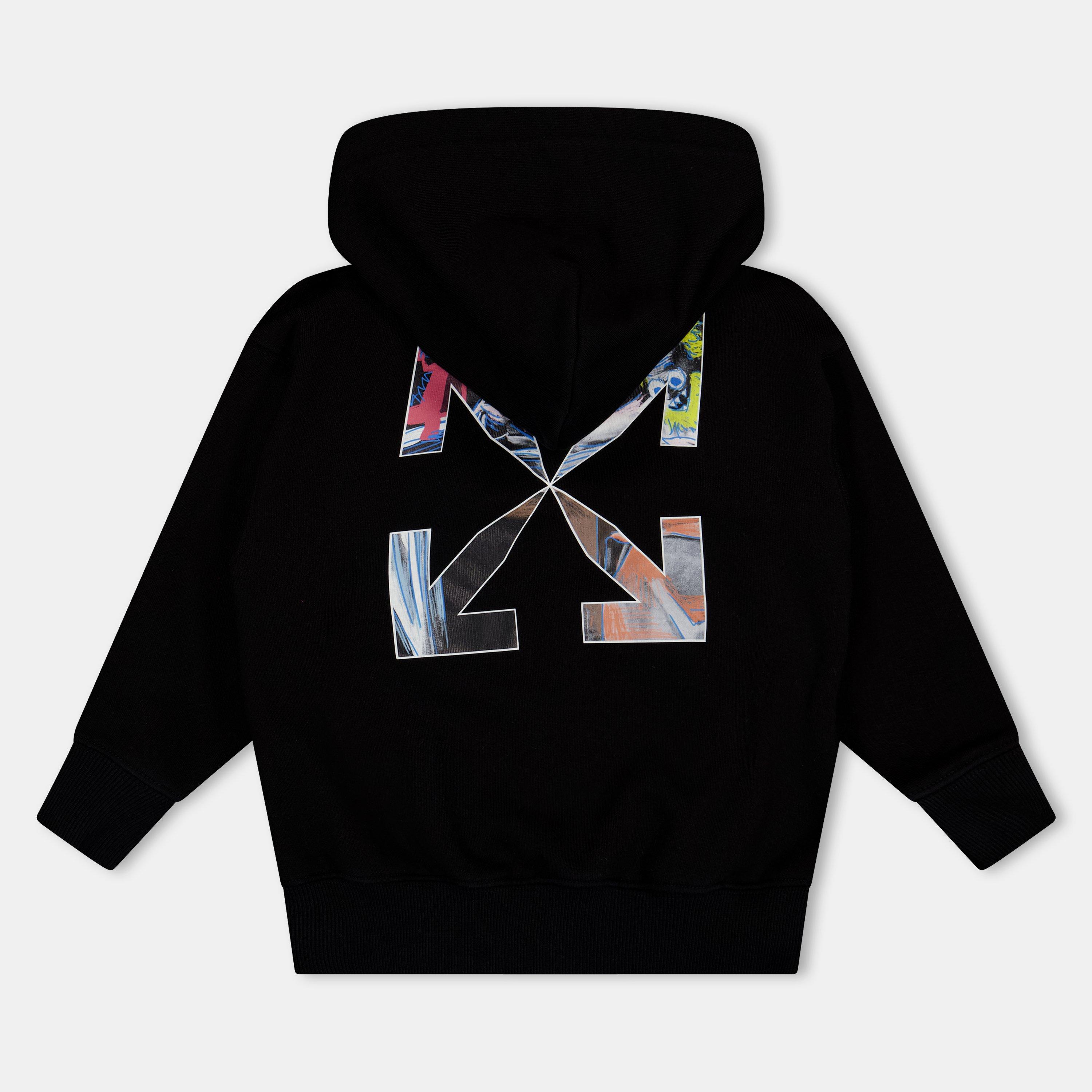 Black Multi - Off White - Kids Zip Hoodie - 2