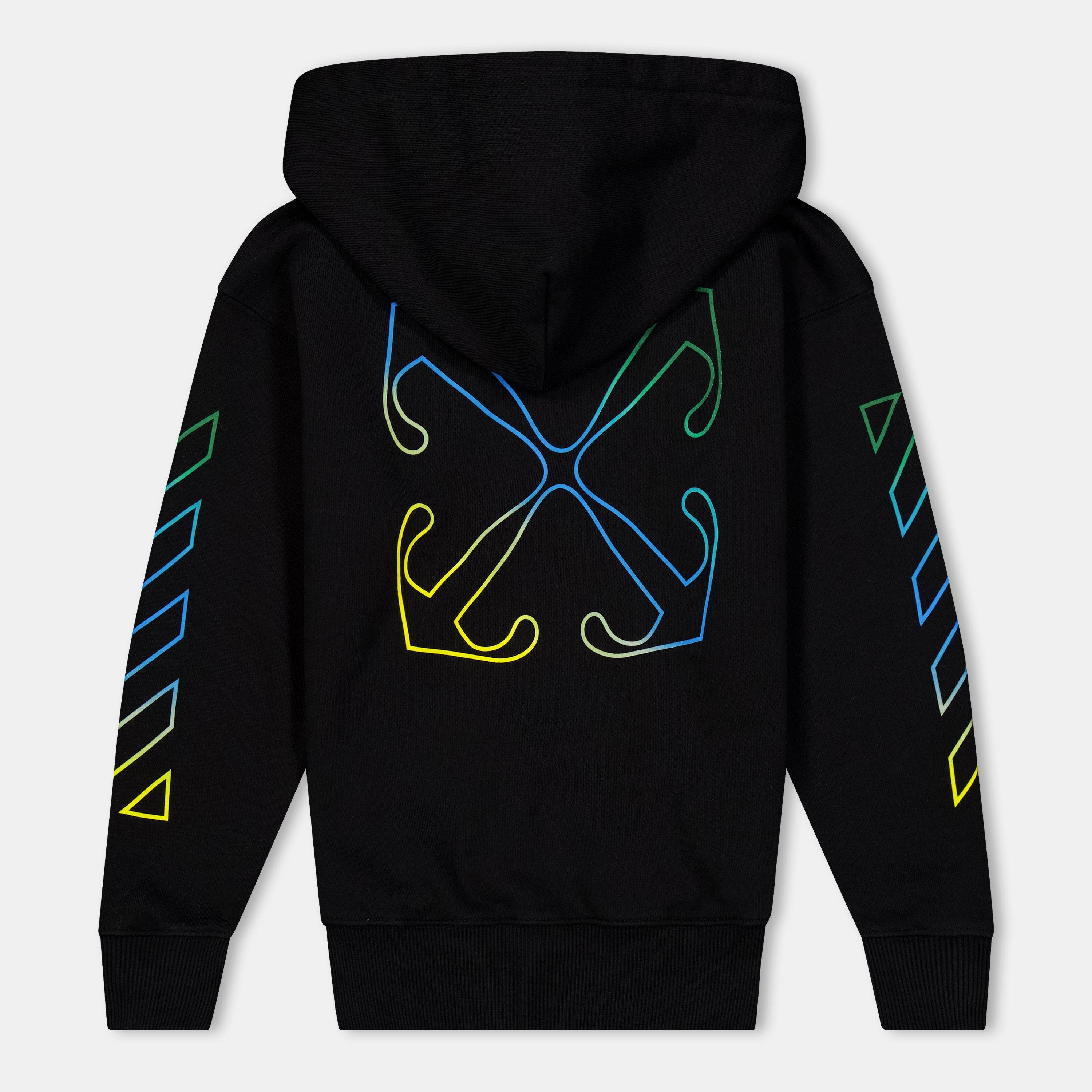 Black Multi - Off White - Kids Zip Hoodie - 2