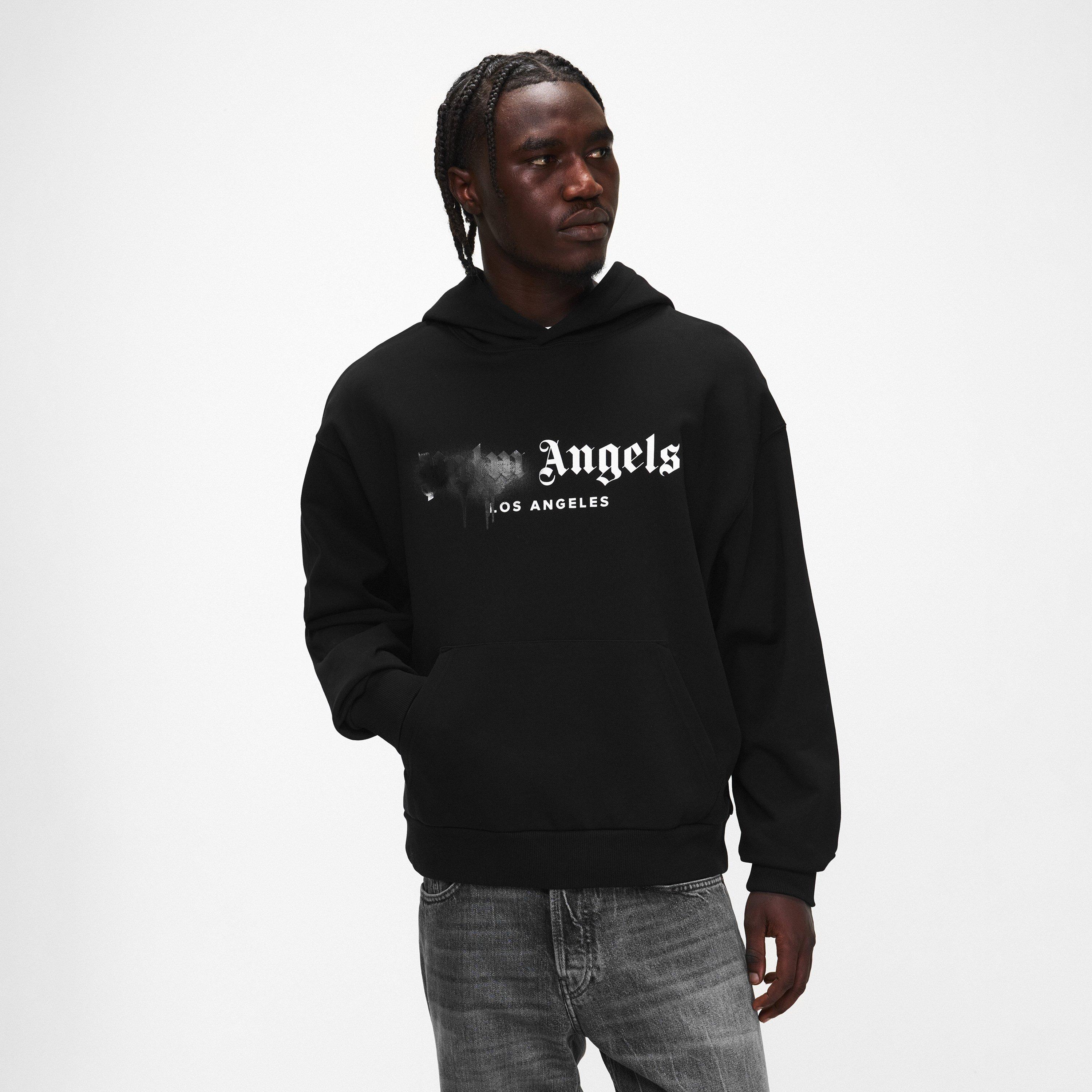 Black/Black - Palm Angels - Palm Spray Hoody Sn00 - 3