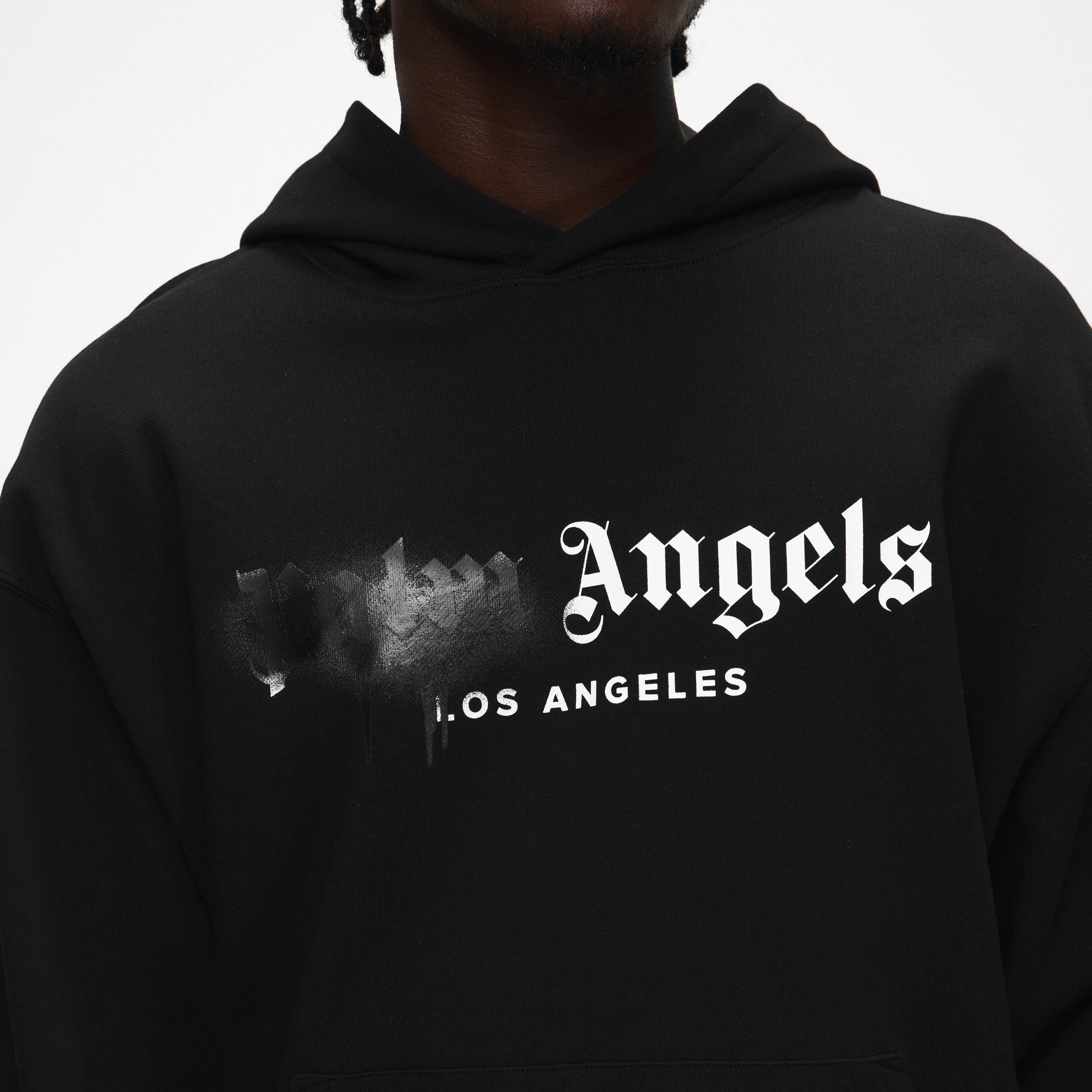 Black/Black - Palm Angels - Palm Spray Hoody Sn00 - 5