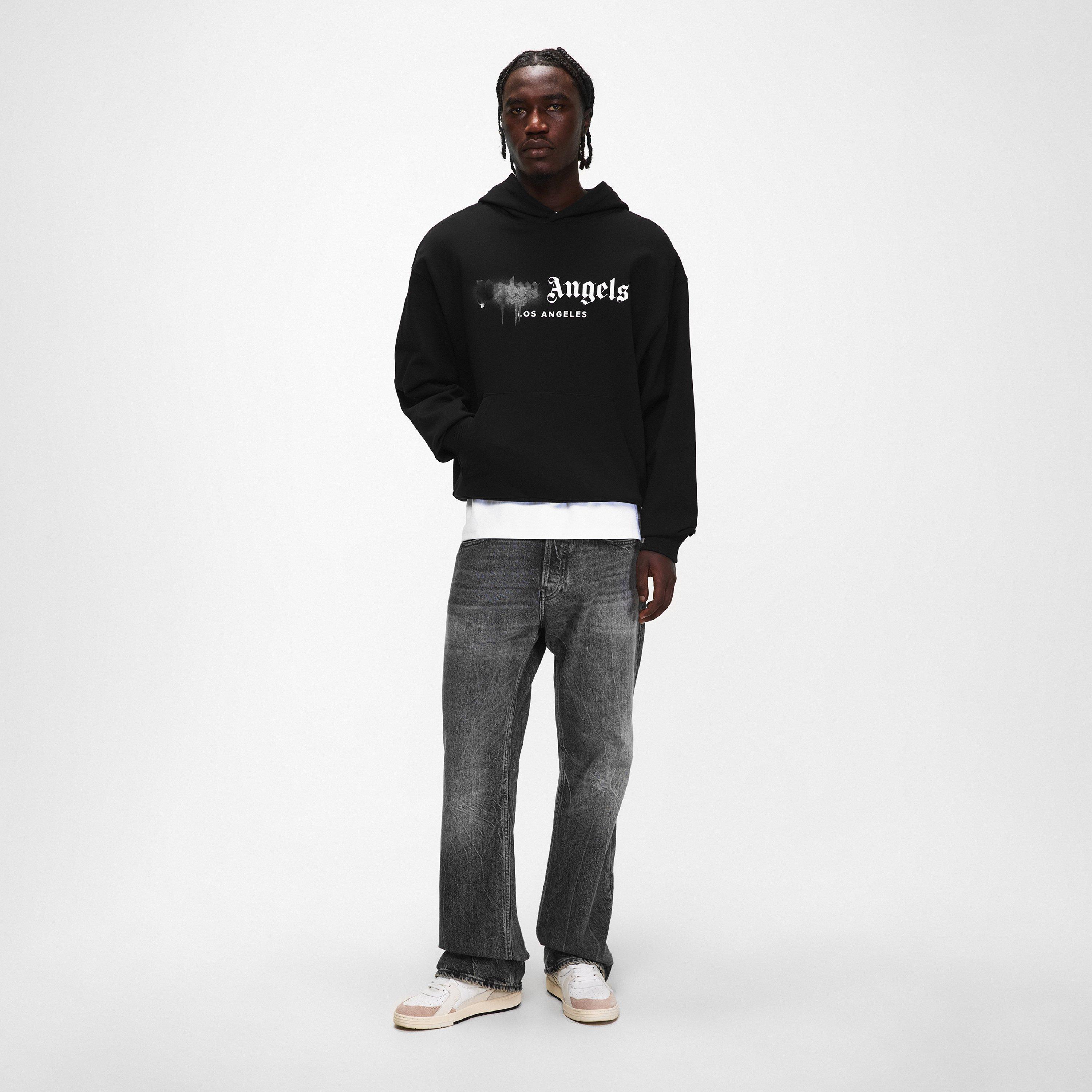 Black/Black - Palm Angels - Palm Spray Hoody Sn00 - 6