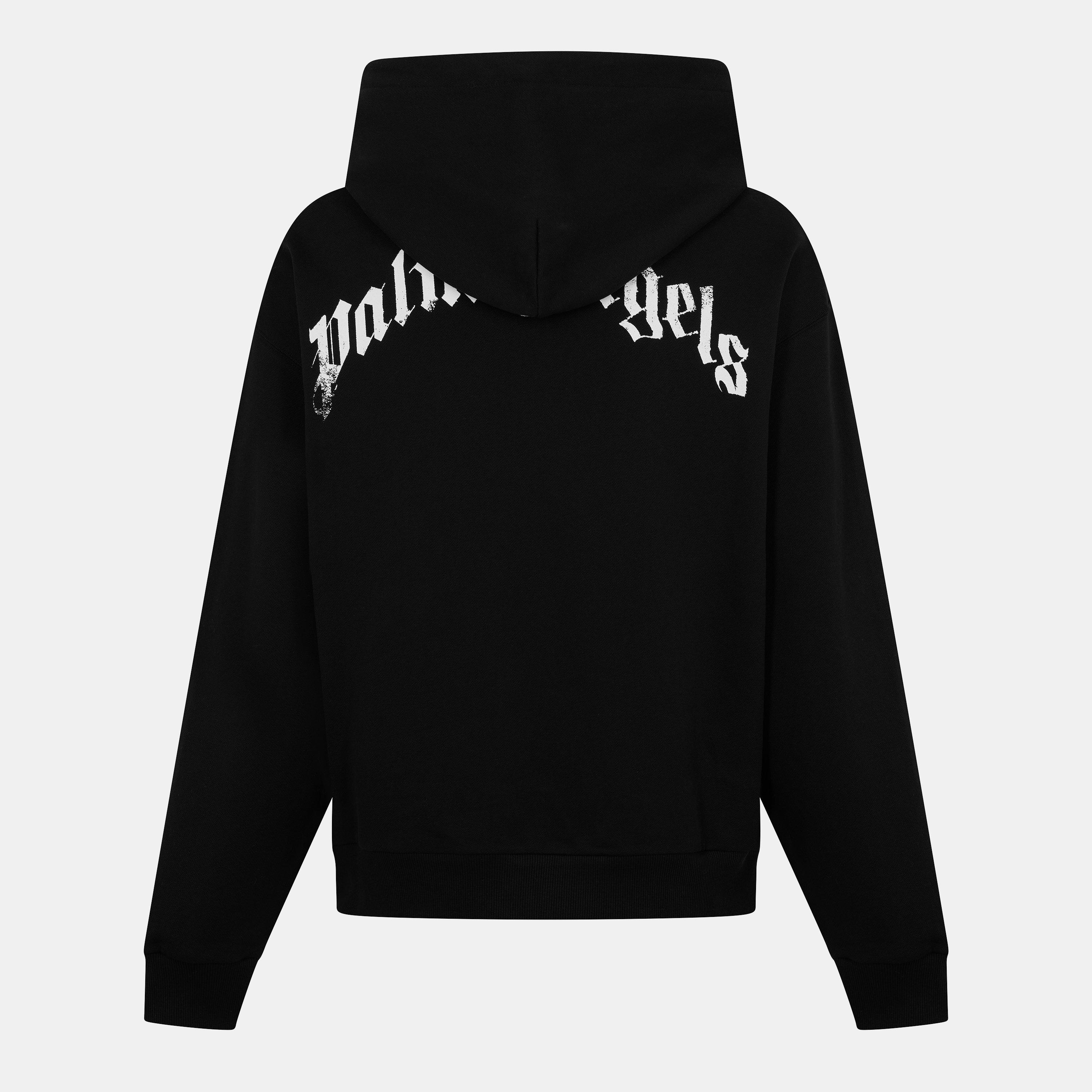 Black/White - Palm Angels - Palm Kill Bear Hoody Sn00 - 2