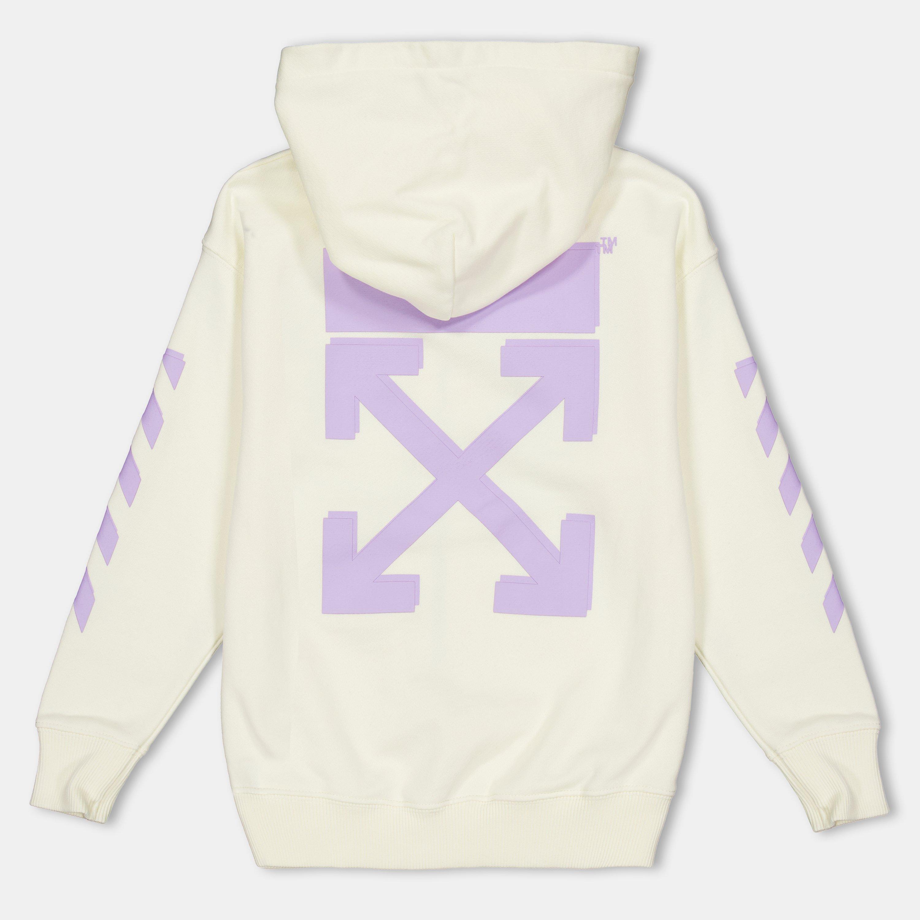 White/Lilac - Off White - Kids Zip Hoodie - 2