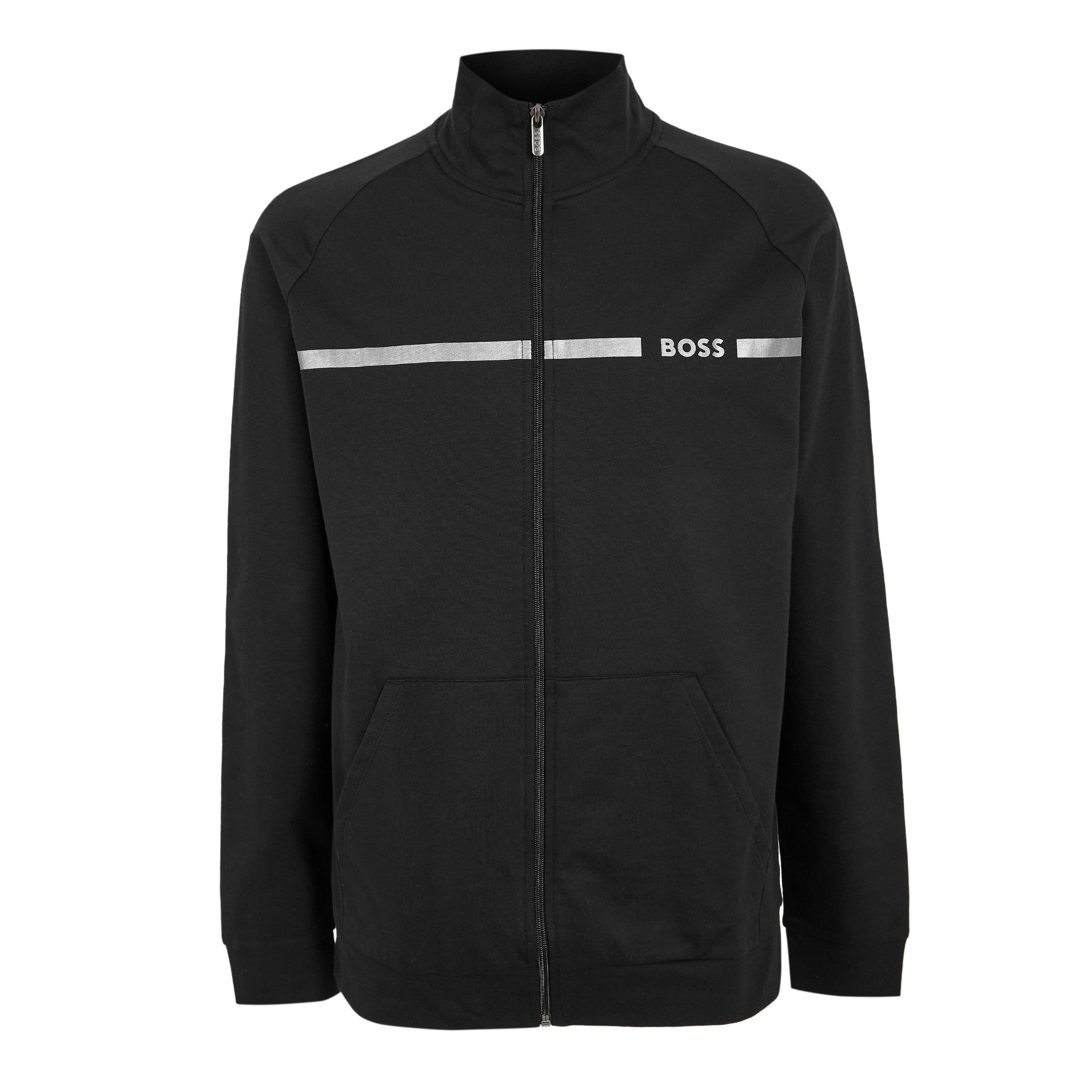 Black - Boss - Men's Hooded Pull Over Hoodie - 1