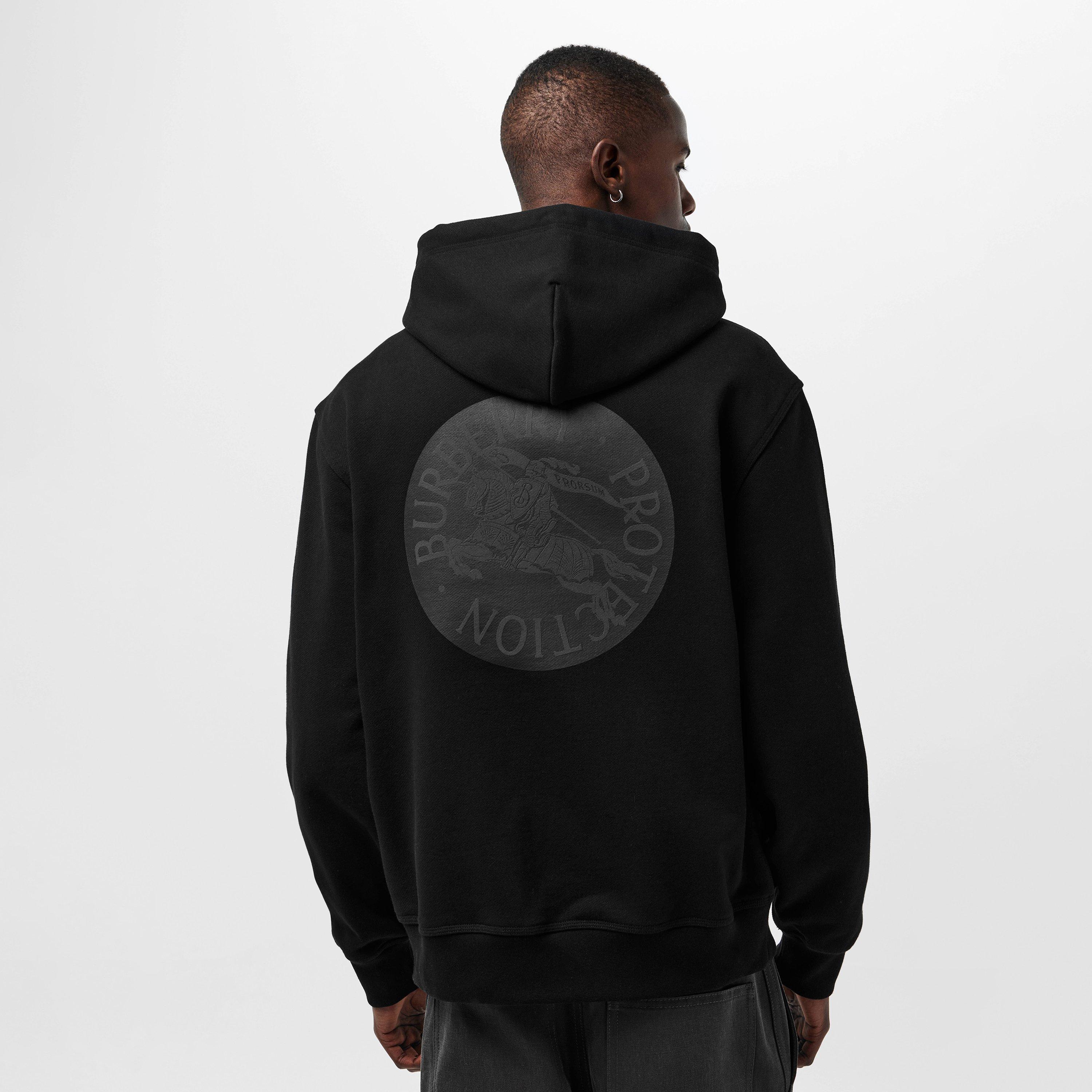 Black - Burberry - Men's Burb Protection Zip Hoodie - 4