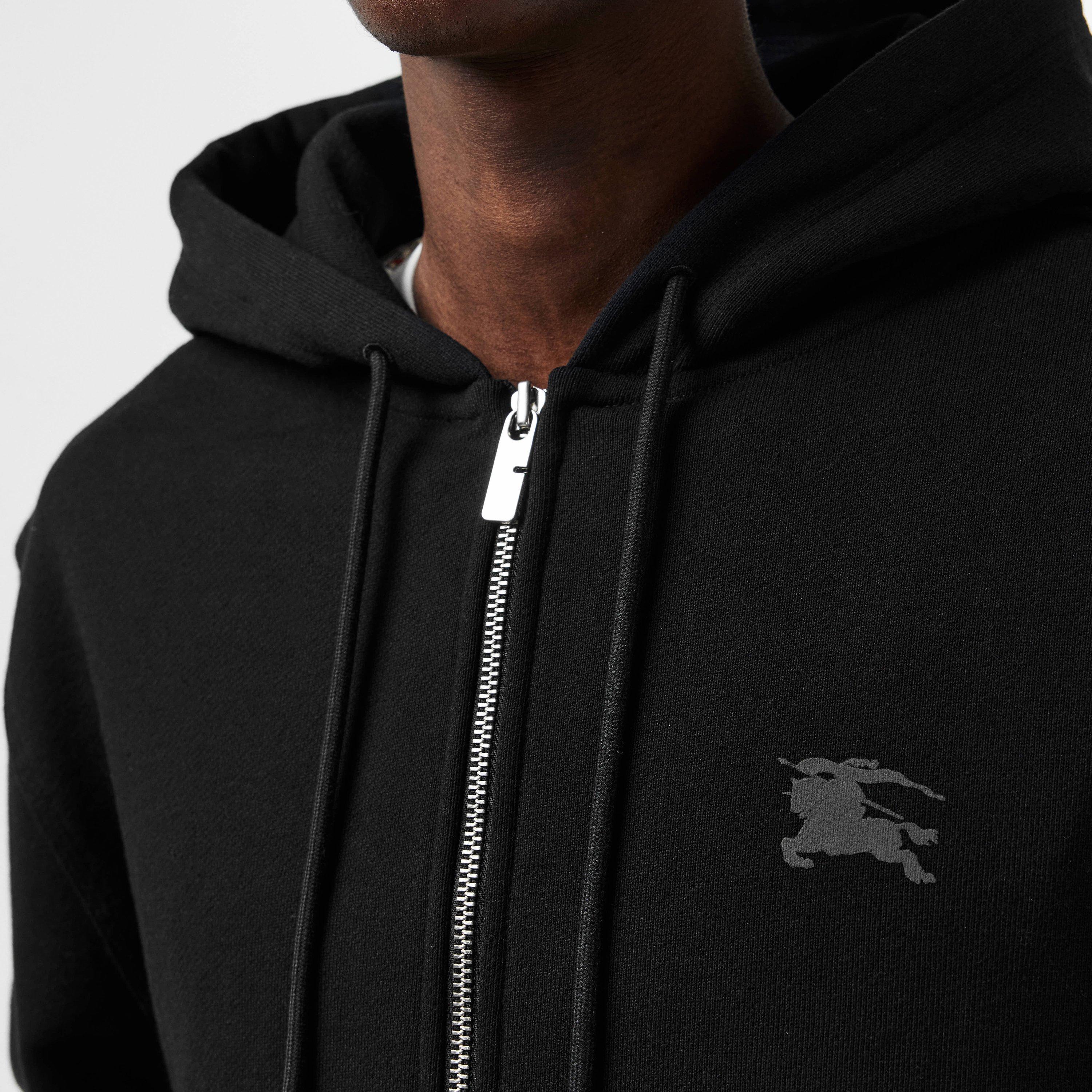 Black - Burberry - Men's Burb Protection Zip Hoodie - 5