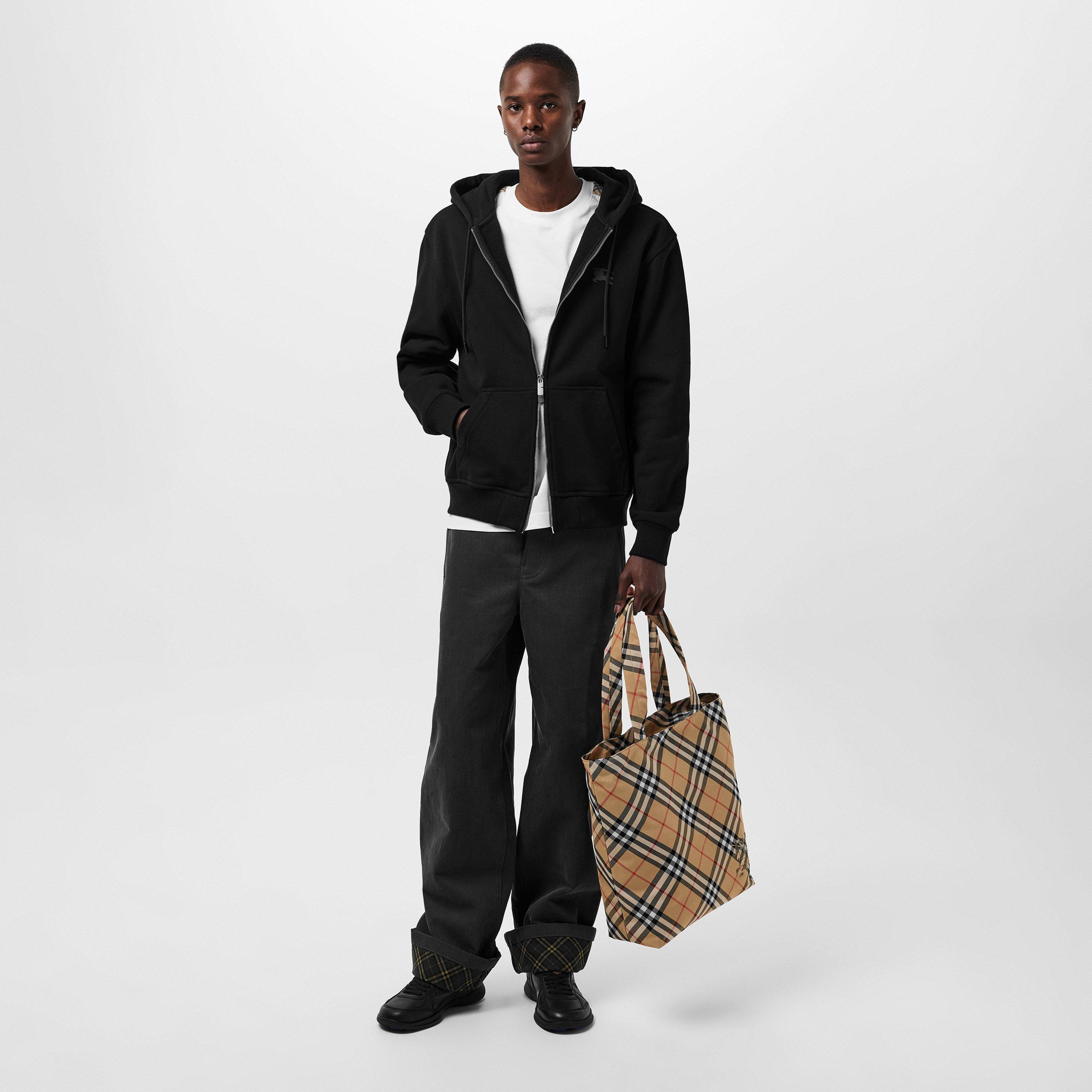 Black - Burberry - Men's Burb Protection Zip Hoodie - 6
