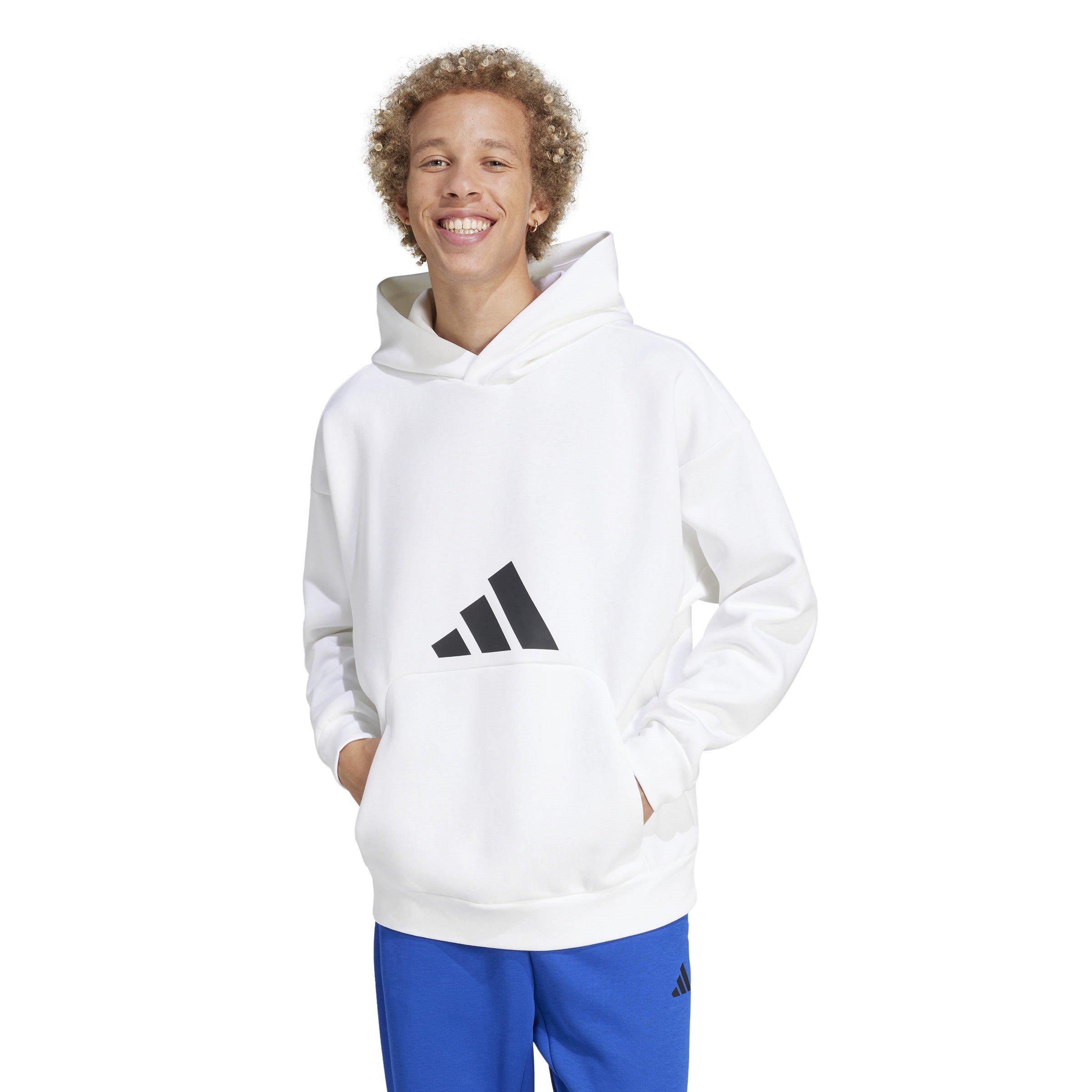 White - adidas - Future Icons 3 Bar Logo Unisex Adults Lifestyle Hoodie - 2