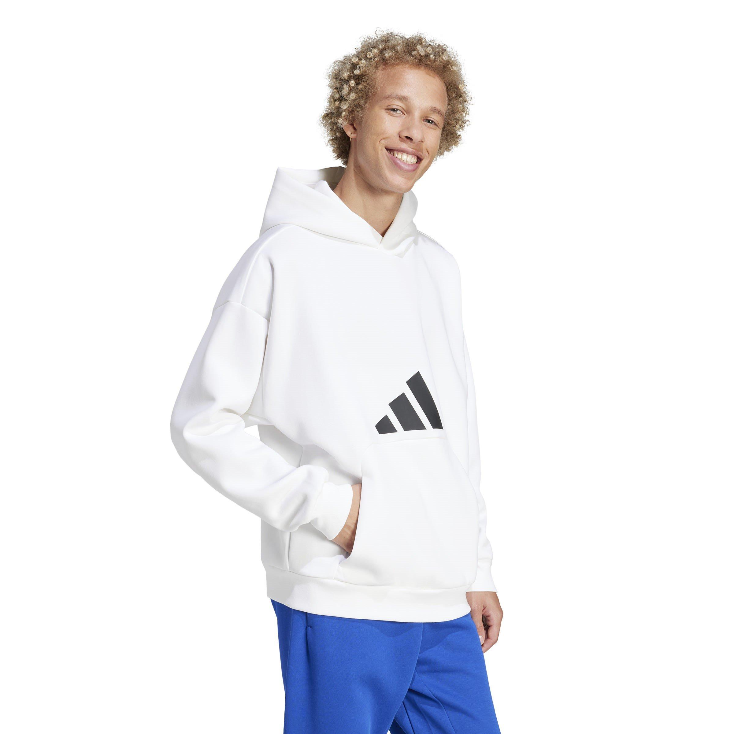 White - adidas - Future Icons 3 Bar Logo Unisex Adults Lifestyle Hoodie - 4