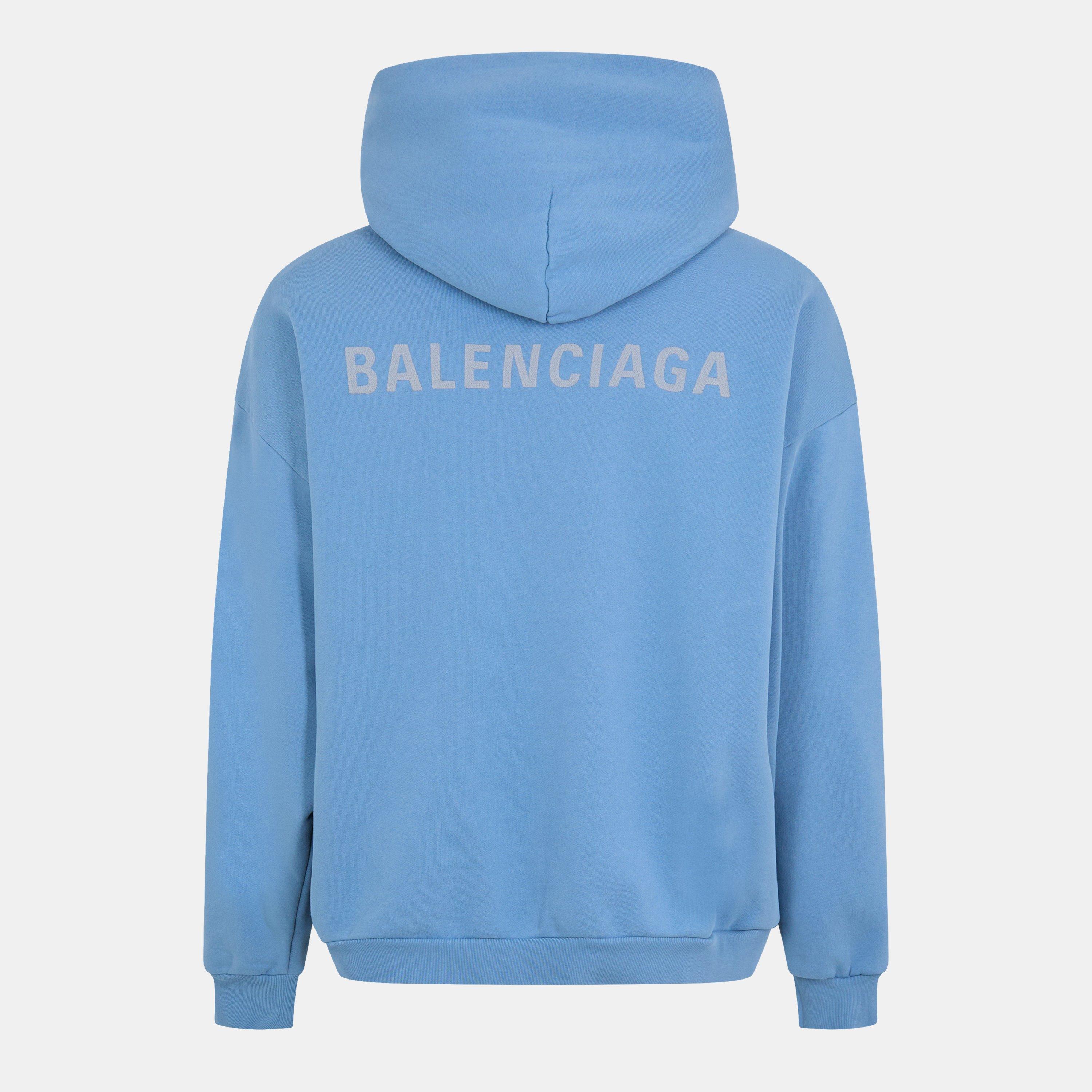 Grey Blue - Balenciaga - Men's Medium Hoodie - 2