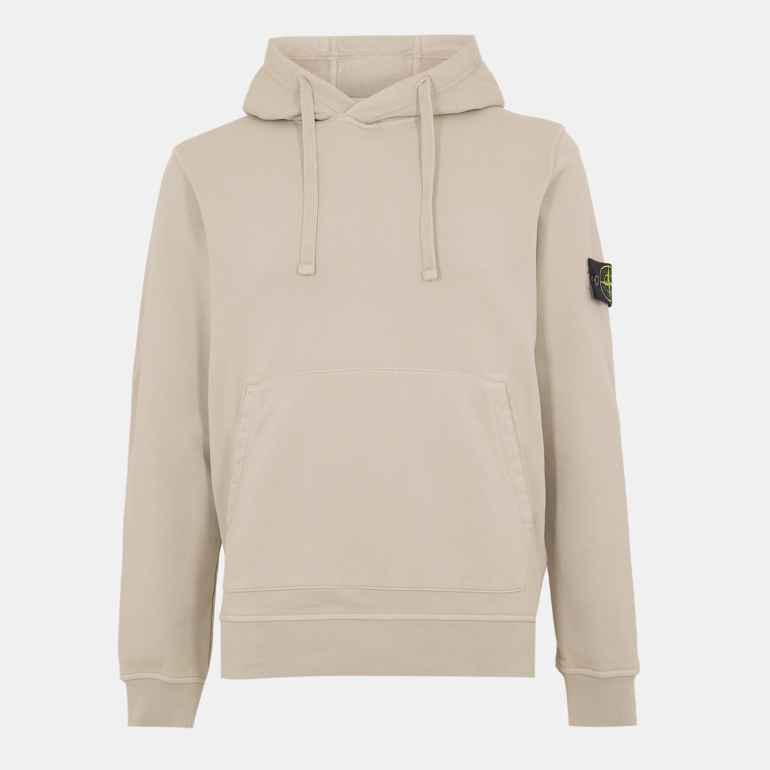Stone Island Men's Heavyweight Fleece Hoodie - Deserto V009A - S