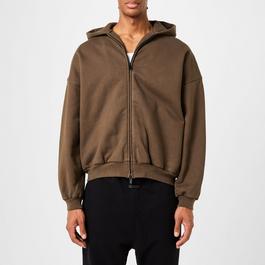 Fear Of God Zip Up Cotton Hoodie