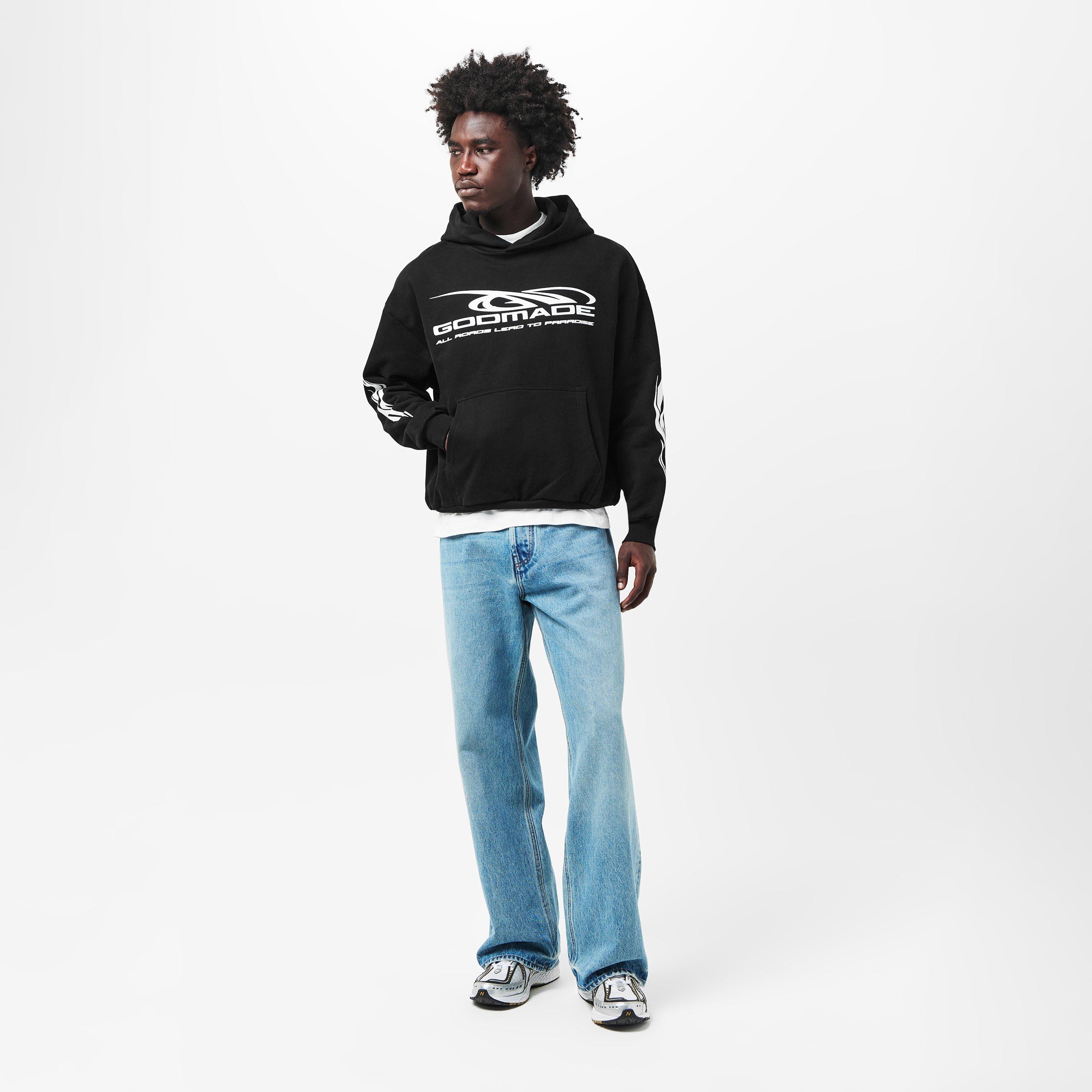 Black - God Made - Men's Hoodie - 6