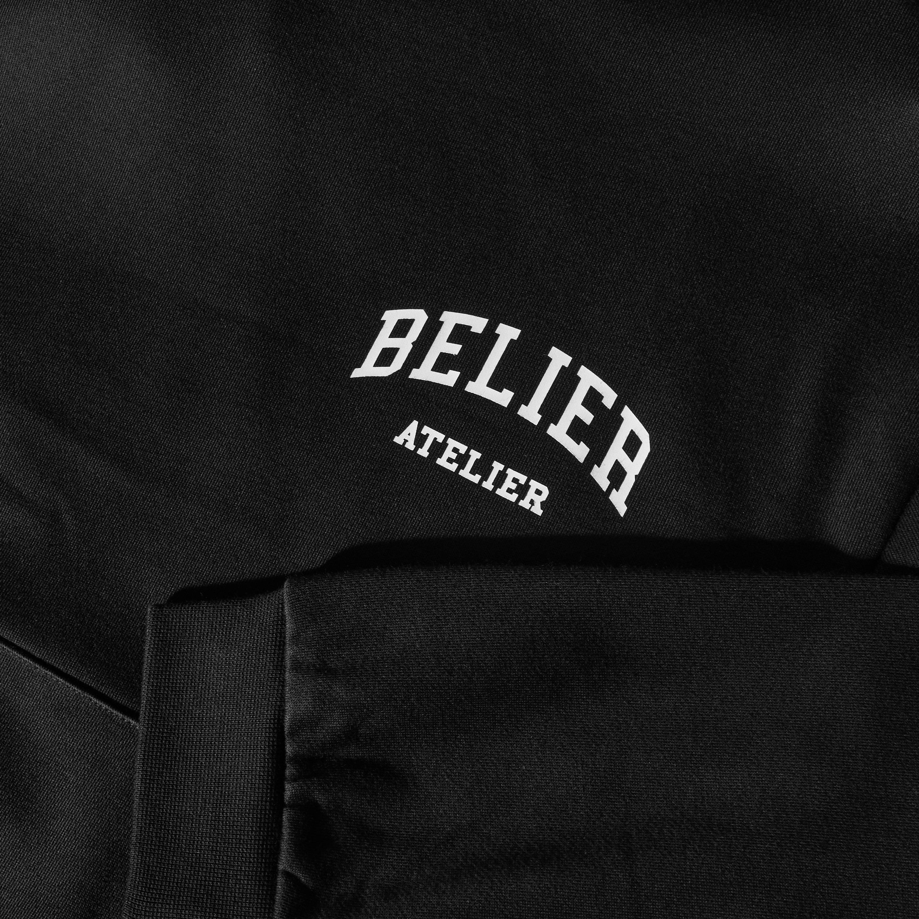 Black - BELIER - BELIER Campus Hoodie Sn63 - 3