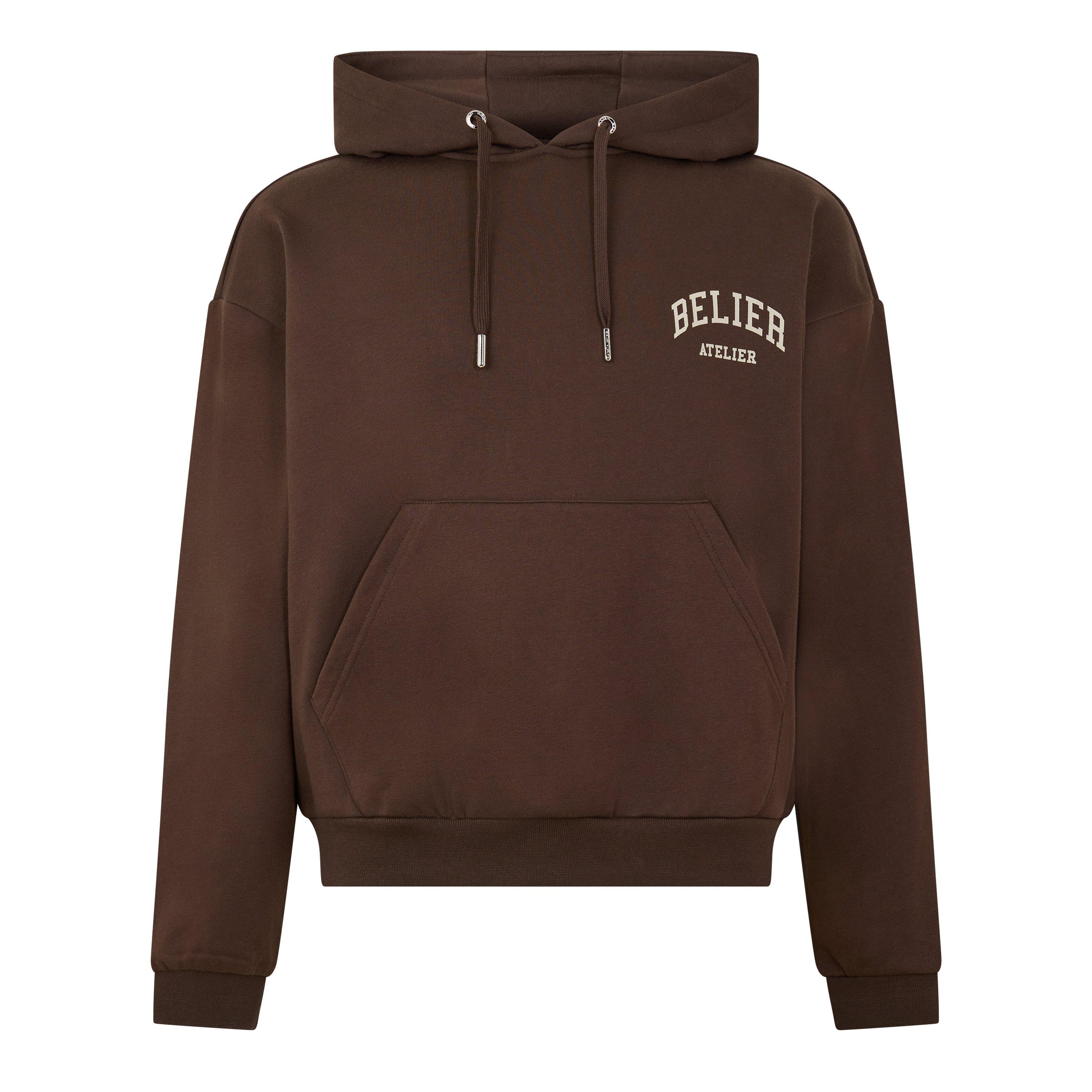 Brown - BELIER - BELIER Campus Hoodie Sn63 - 1