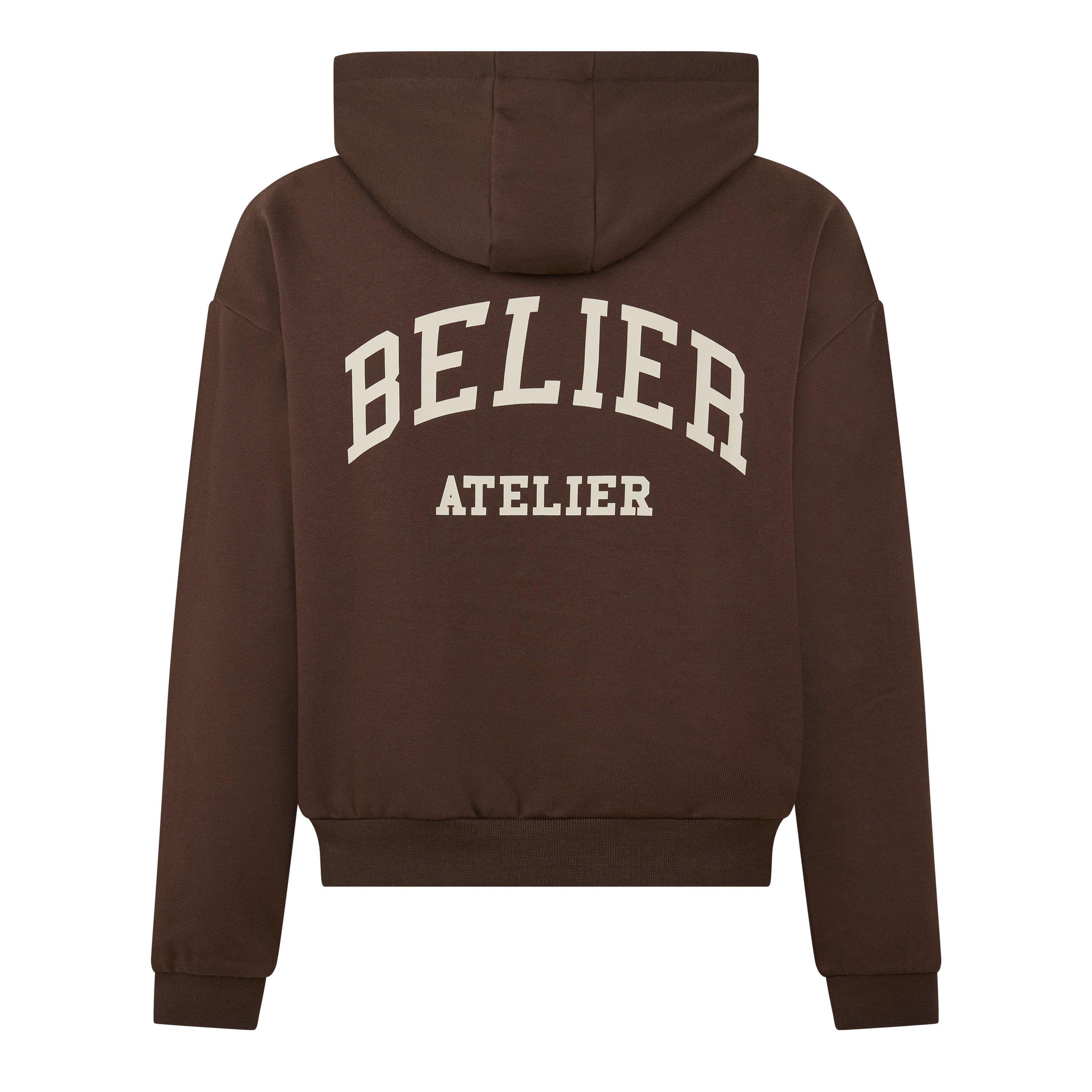 Brown - BELIER - BELIER Campus Hoodie Sn63 - 2