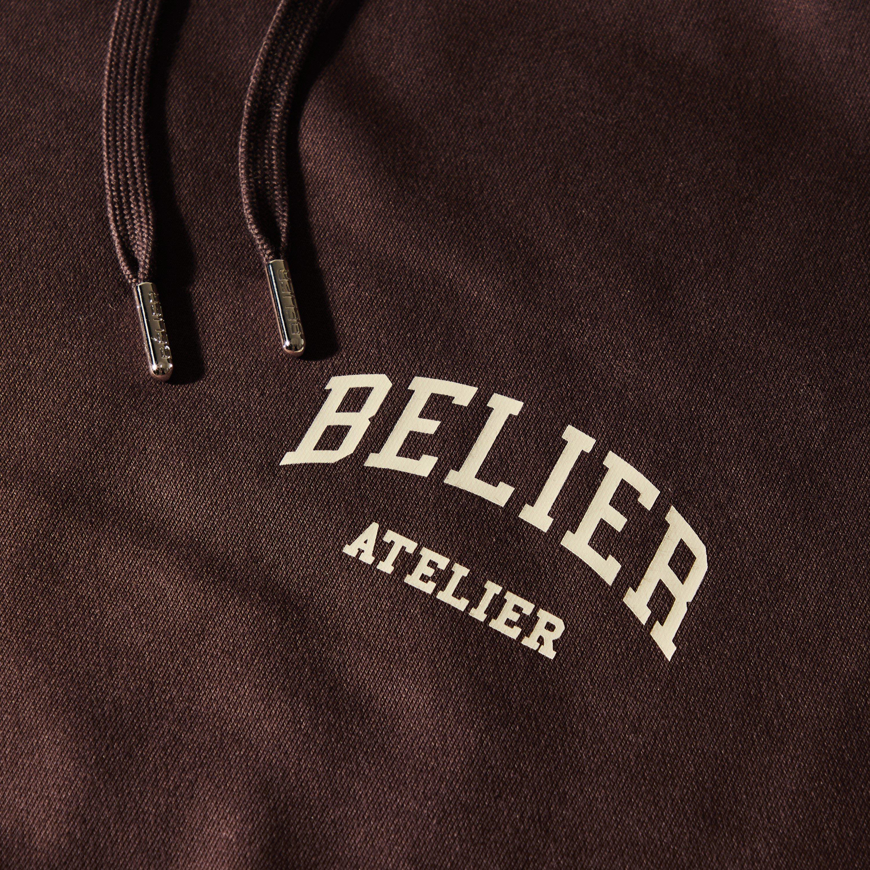 Brown - BELIER - BELIER Campus Hoodie Sn63 - 3