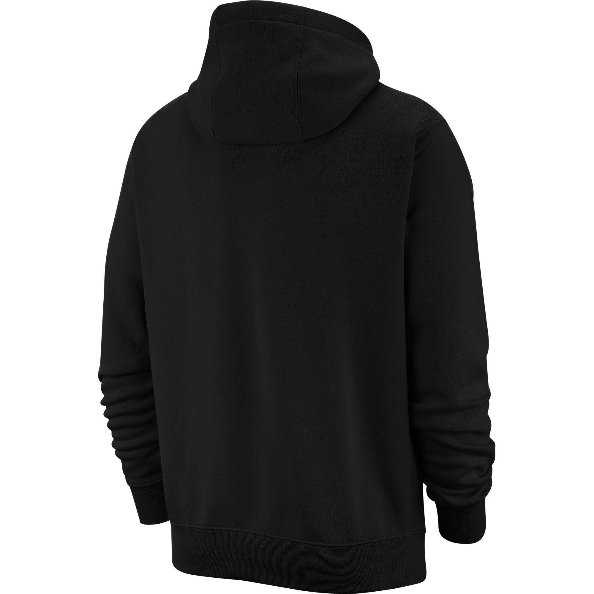 Noir/Blanc - Nike - Sportswear Club Fleece Men's Graphic Pullover Hoodie - 2