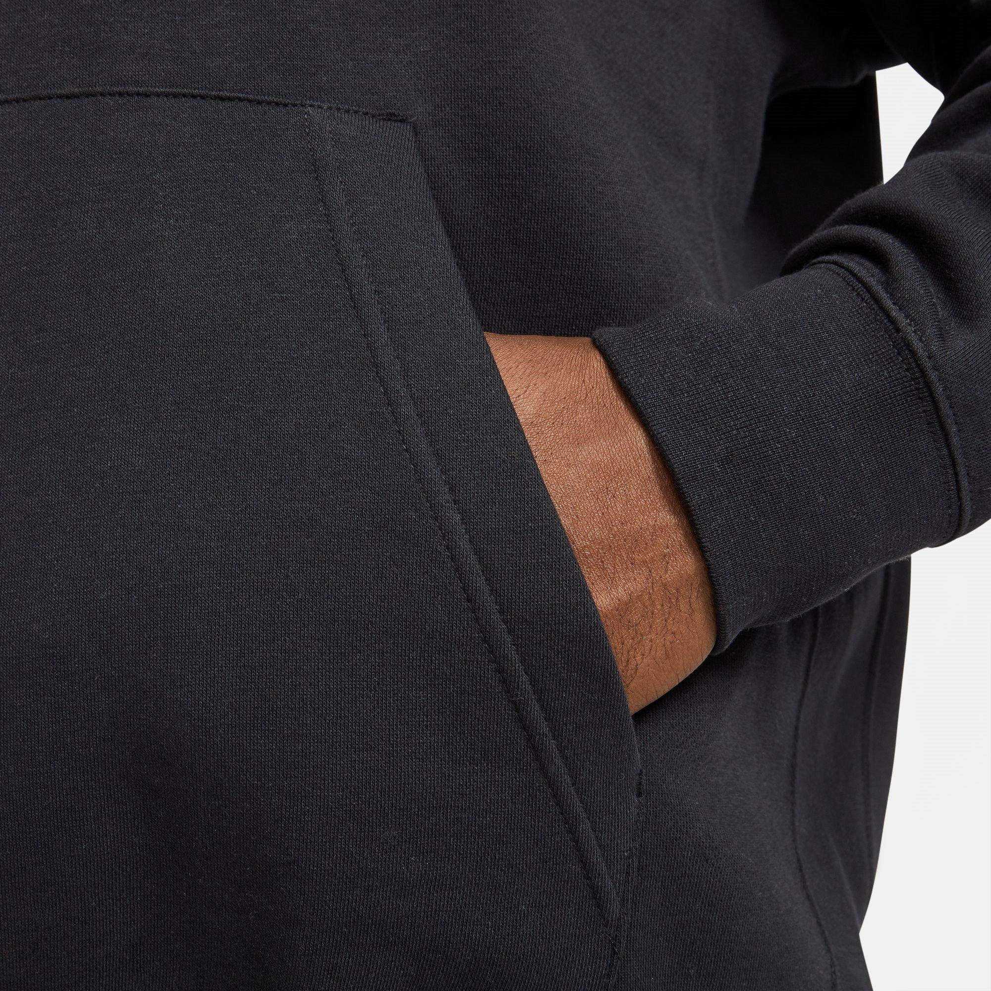 Noir/Blanc - Nike - Sportswear Club Fleece Men's Graphic Pullover Hoodie - 16