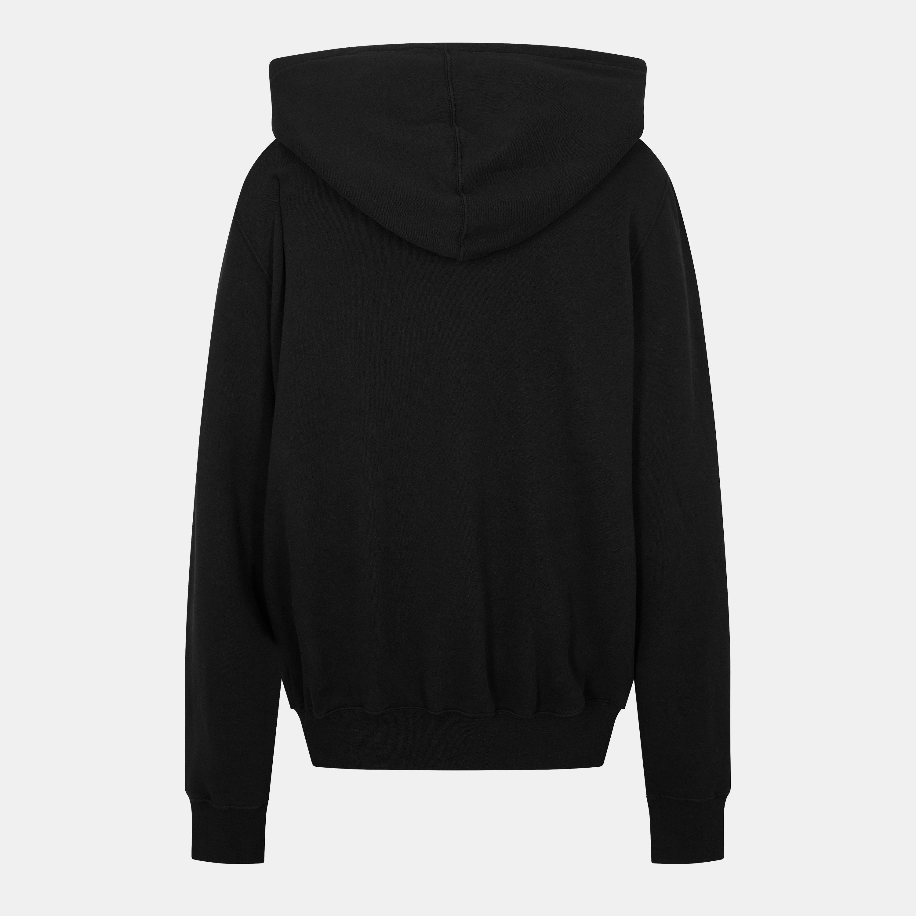 Black 09 - Rick Owens Drkshdw - Men's Over the Head Hoodie - 2