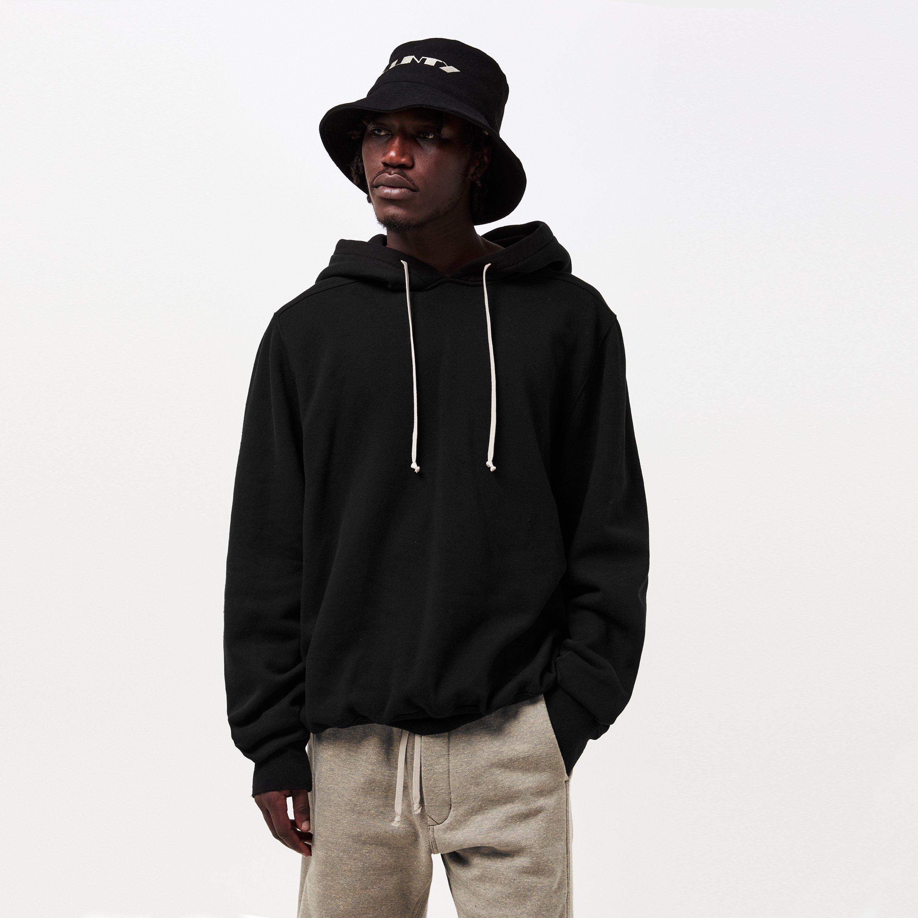 Black 09 - Rick Owens Drkshdw - Men's Over the Head Hoodie - 3