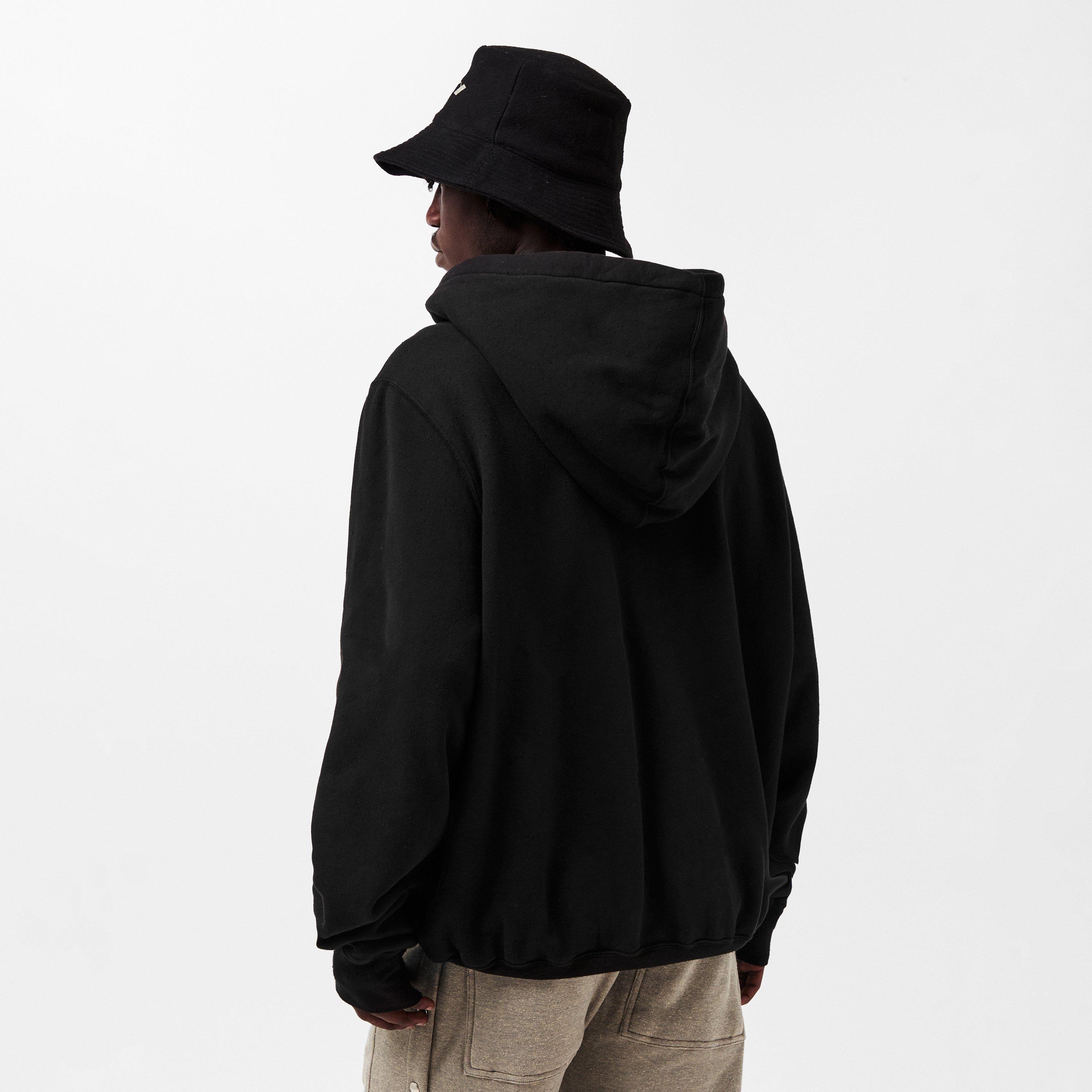 Black 09 - Rick Owens Drkshdw - Men's Over the Head Hoodie - 4