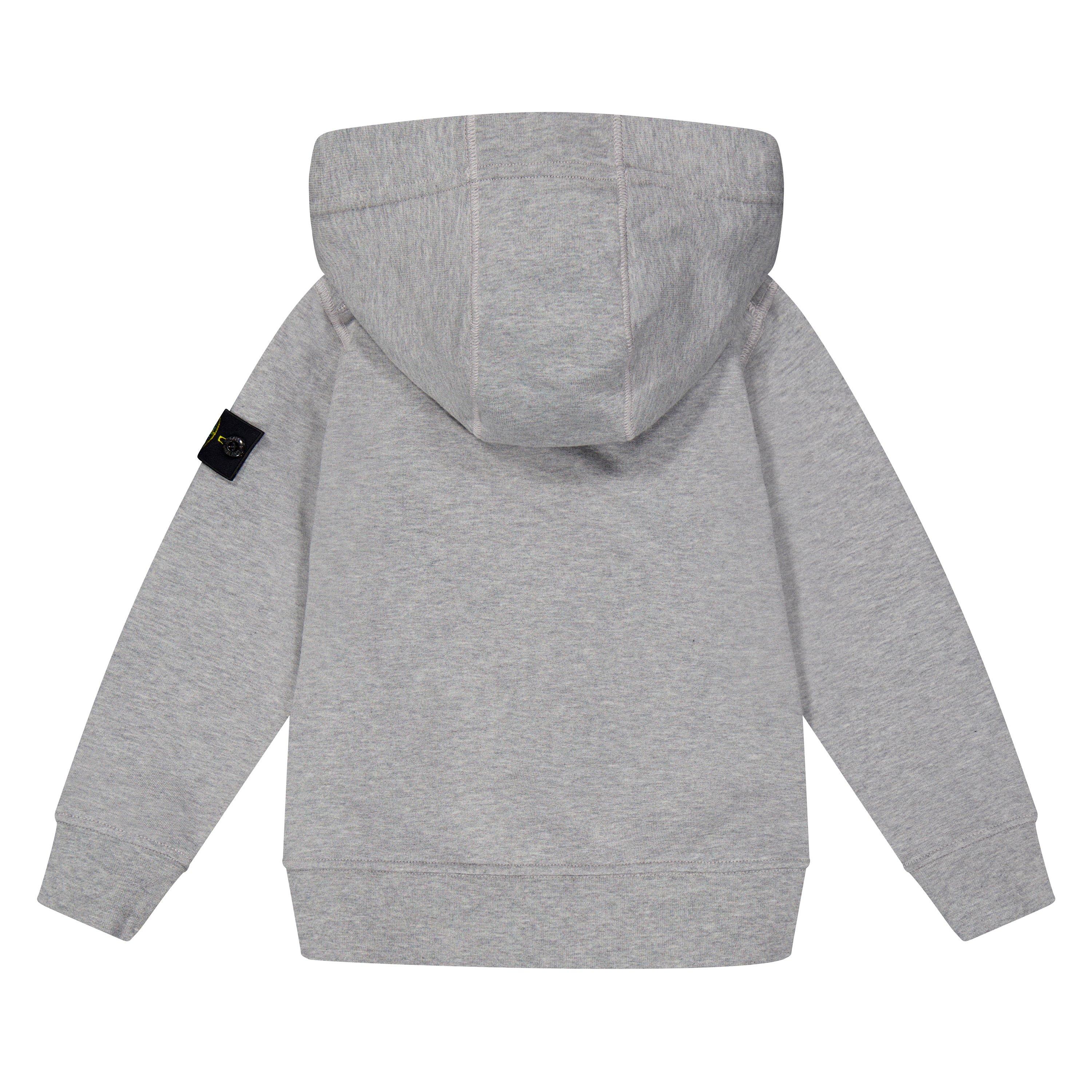 Stone Island | Boys' Badge Logo Cotton Zip Hoodie | Zip Stone Island | Boys' Badge Logo Cotton Zip Hoodie | Zip