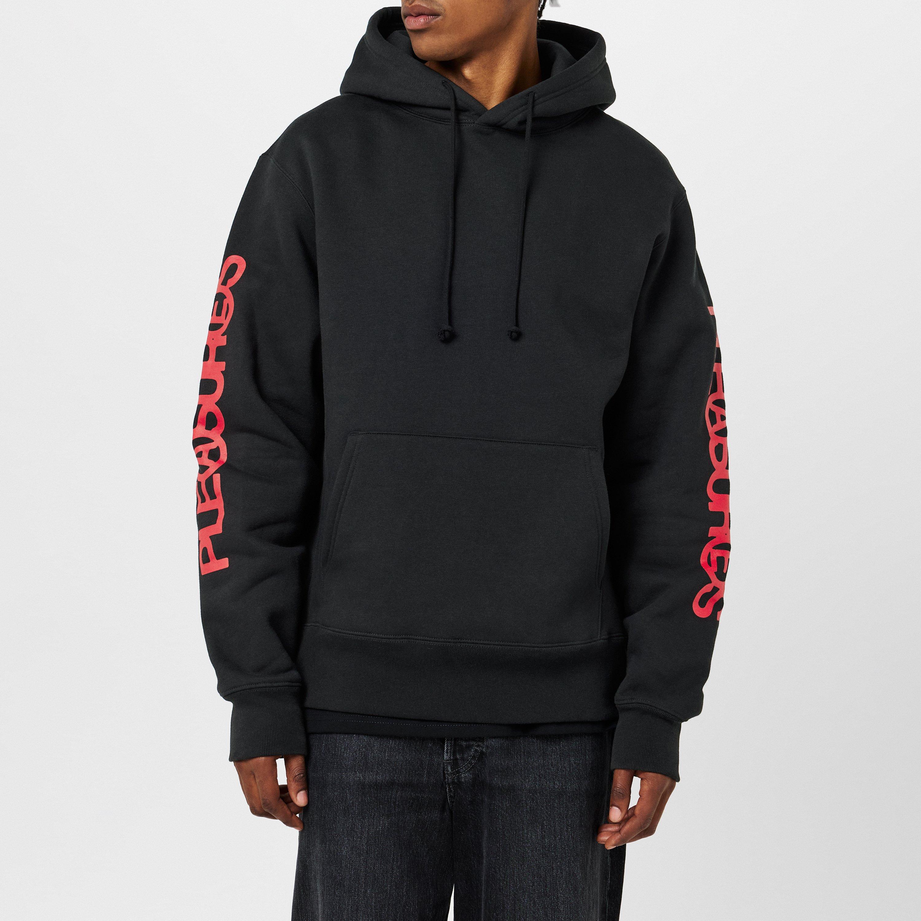 Black - Pleasures - Men's Pleasur Fanzine Hoodie - 3