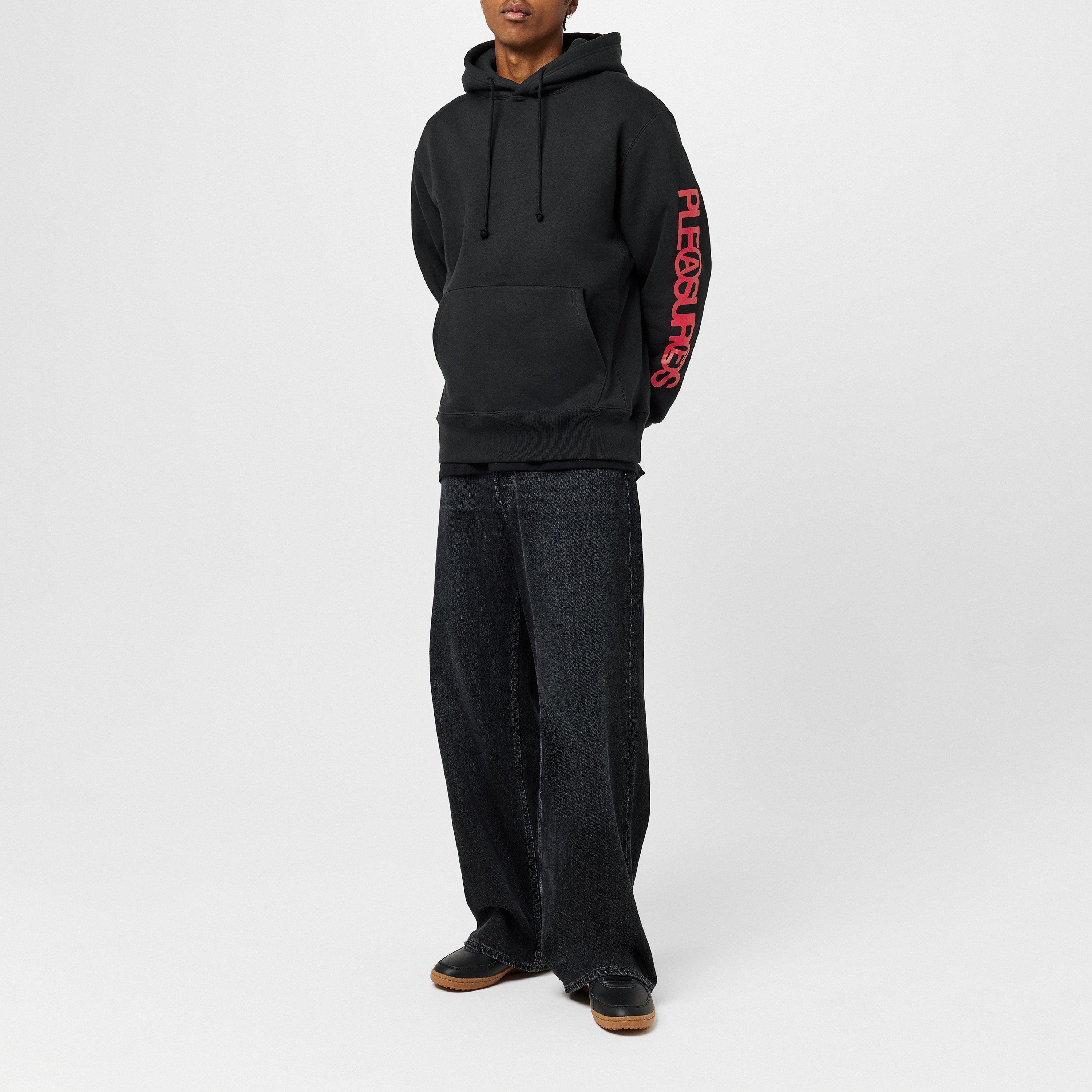 Black - Pleasures - Men's Pleasur Fanzine Hoodie - 6